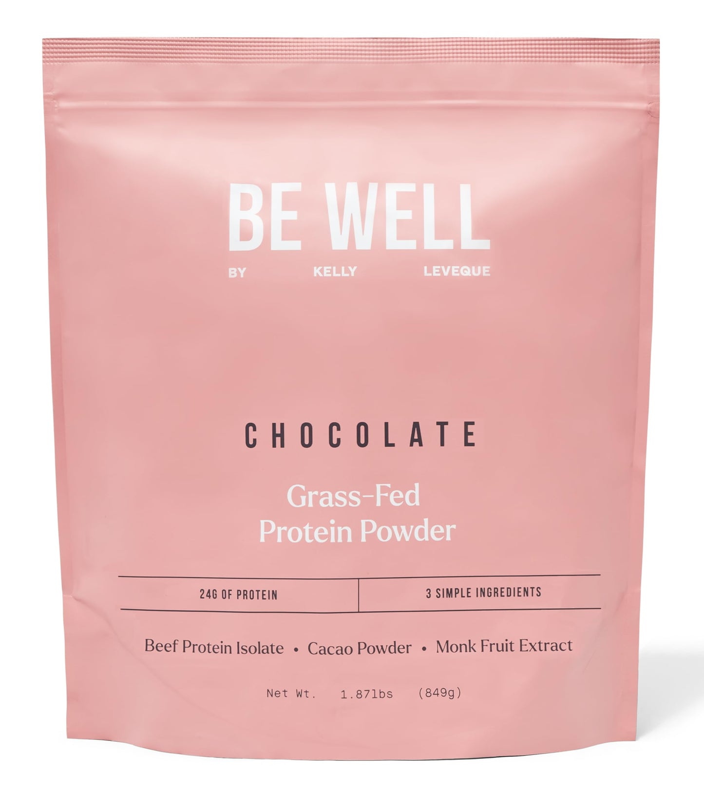 Be Well by Kelly LeVeque Chocolate Grass-Fed Beef Protein Powder 1.87 lb
