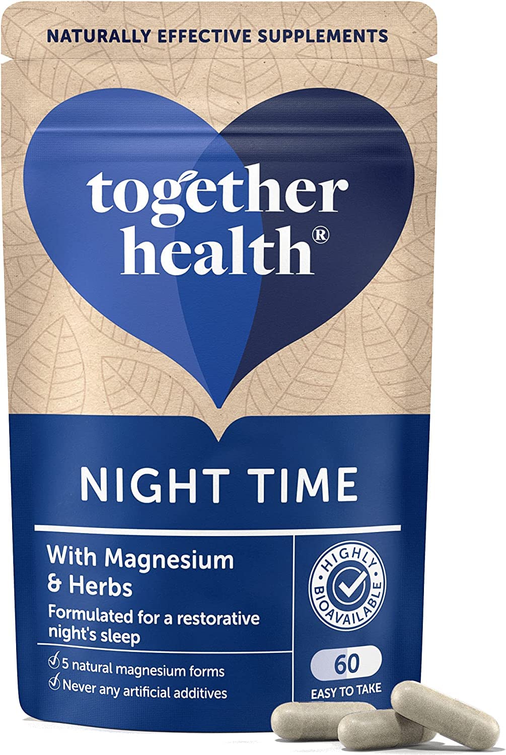 Together Oceanpure Night Time Magnesium Complex Capsules 60 Count