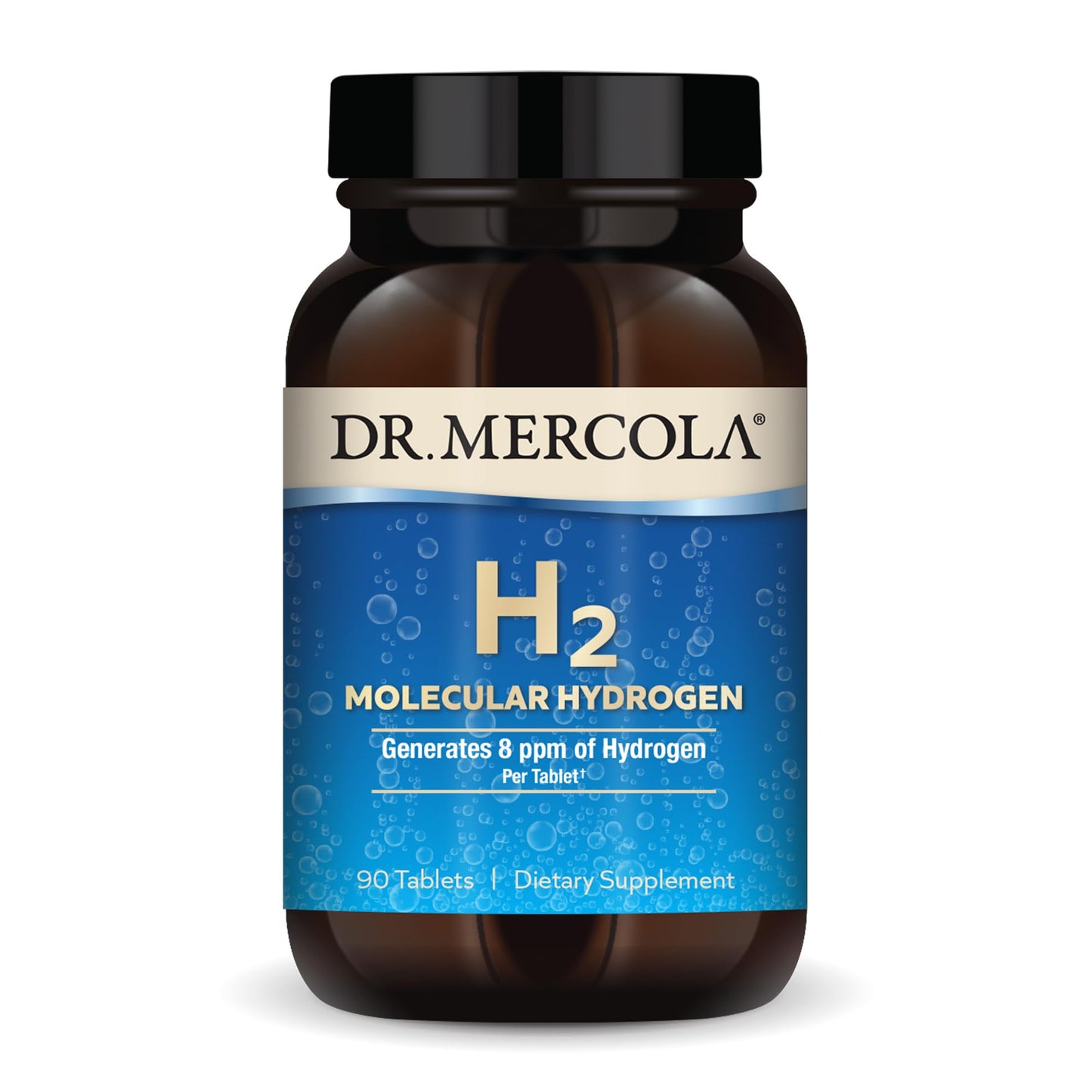 Dr. Mercola H2 Molecular Hydrogen 8 ppm Tablets, 90 Count