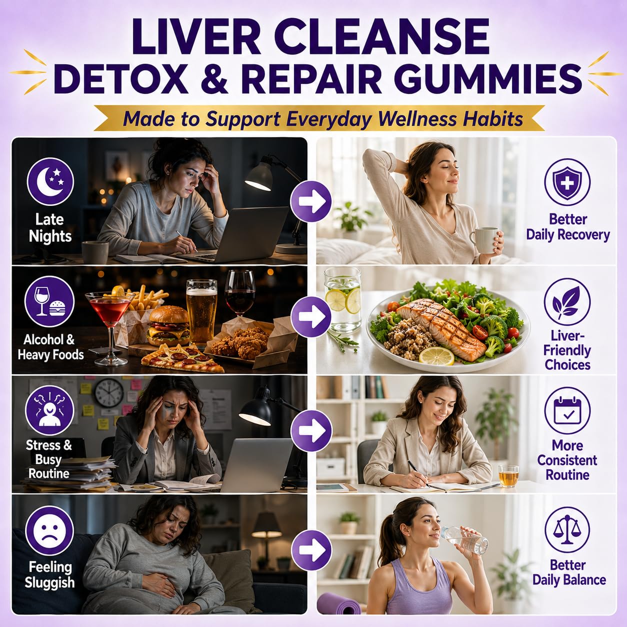 Healliance Liver Cleanse Detox & Repair Gummies, 60 Count