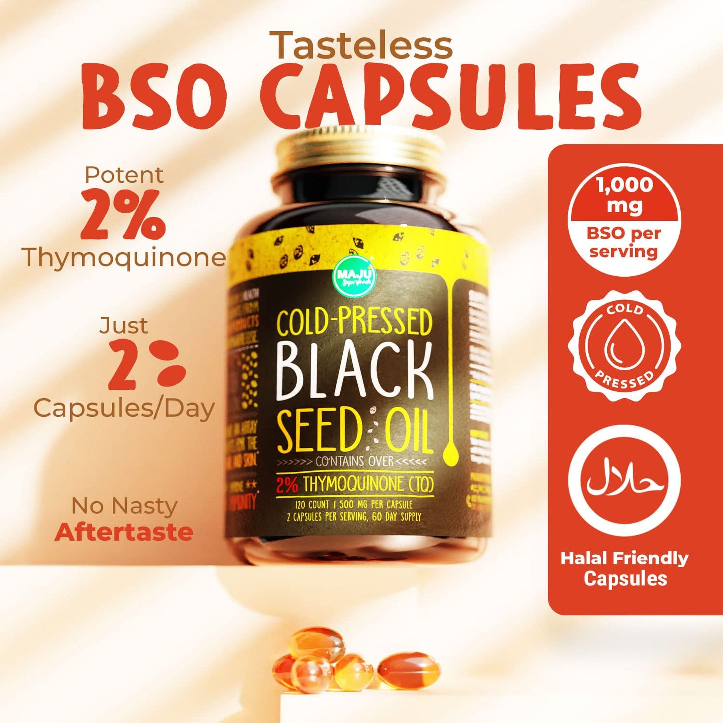 Maju Superfoods Black Seed Oil Capsules