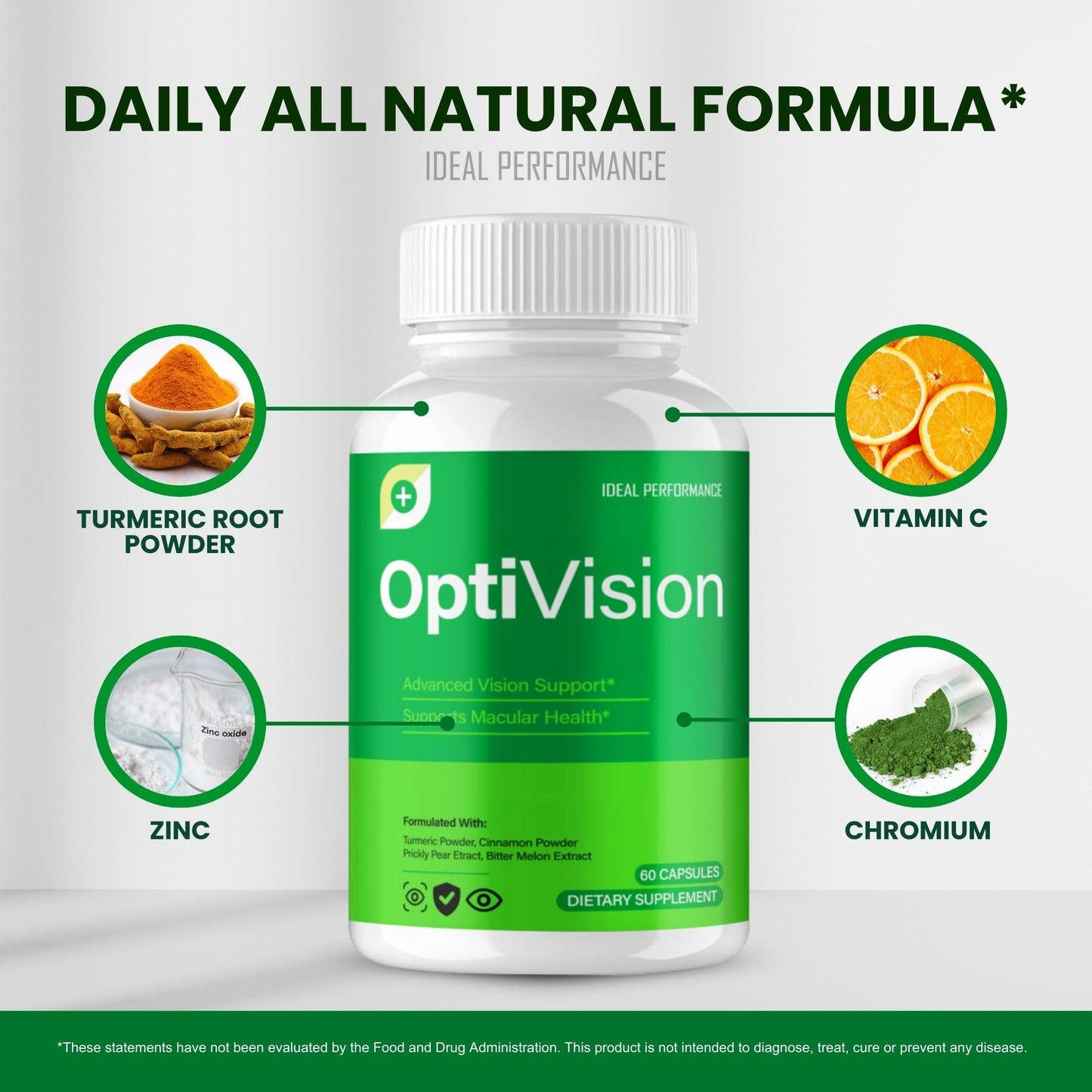 IDEAL PERFORMANCE Optivision Capsules, 120 Capsules