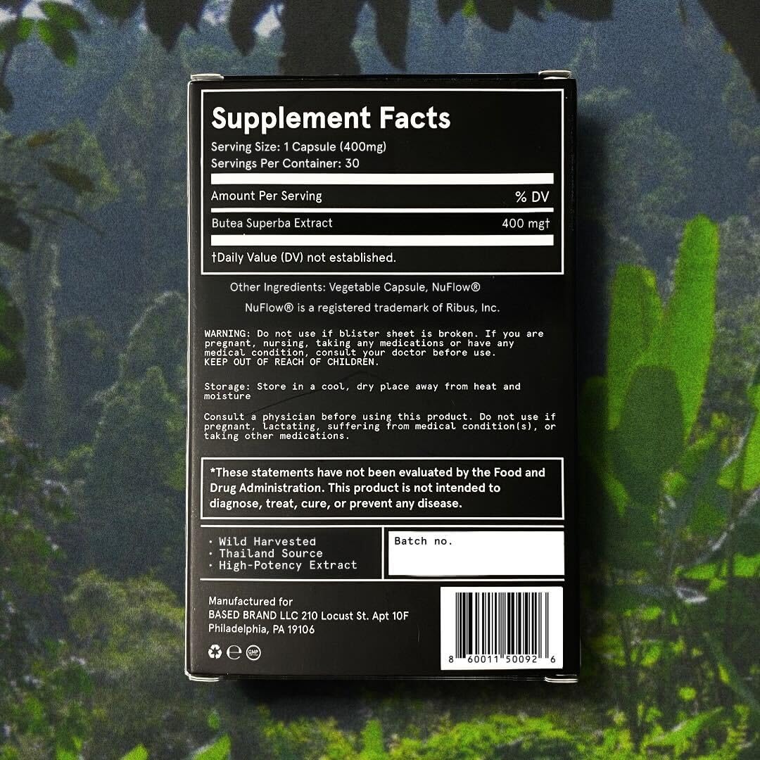 Based Supplements Butea Superba Extract Capsule, 1 Count