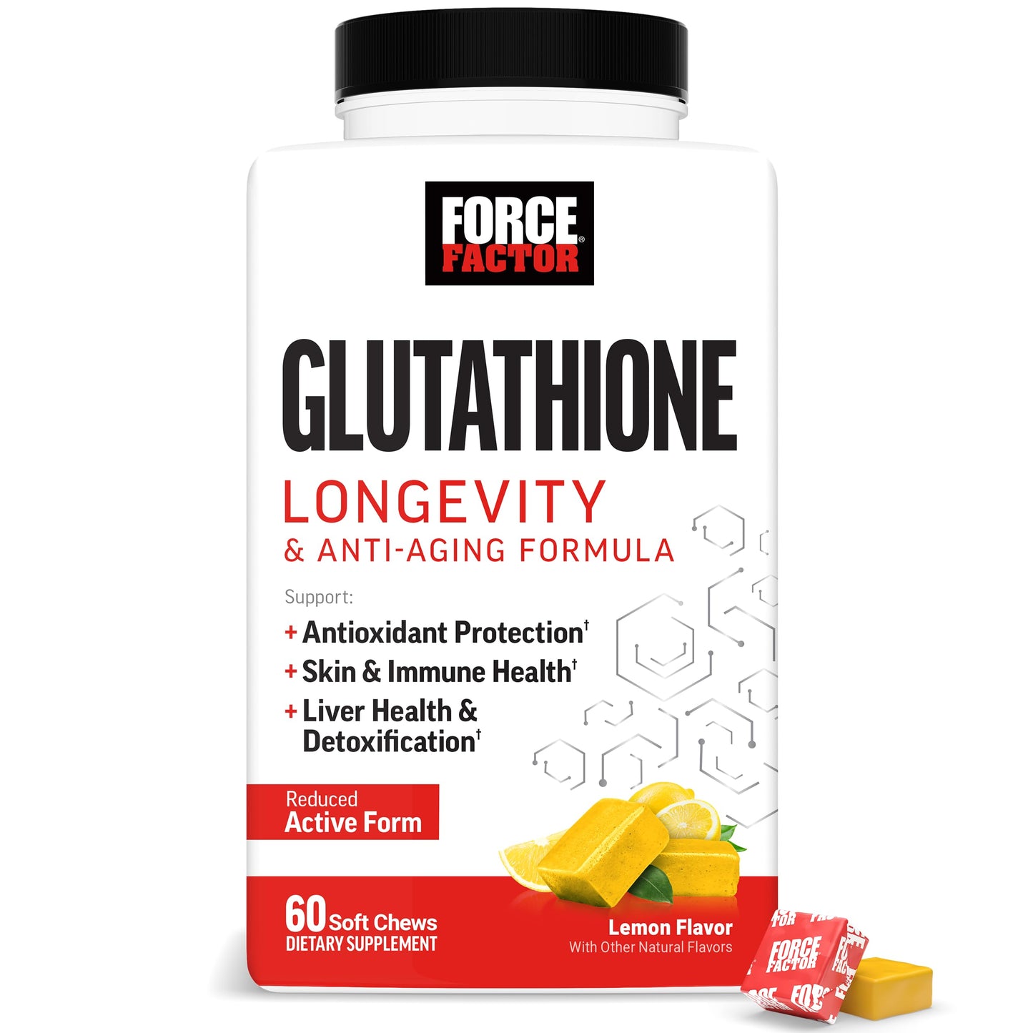 Force Factor Glutathione Supplement Chewable 60