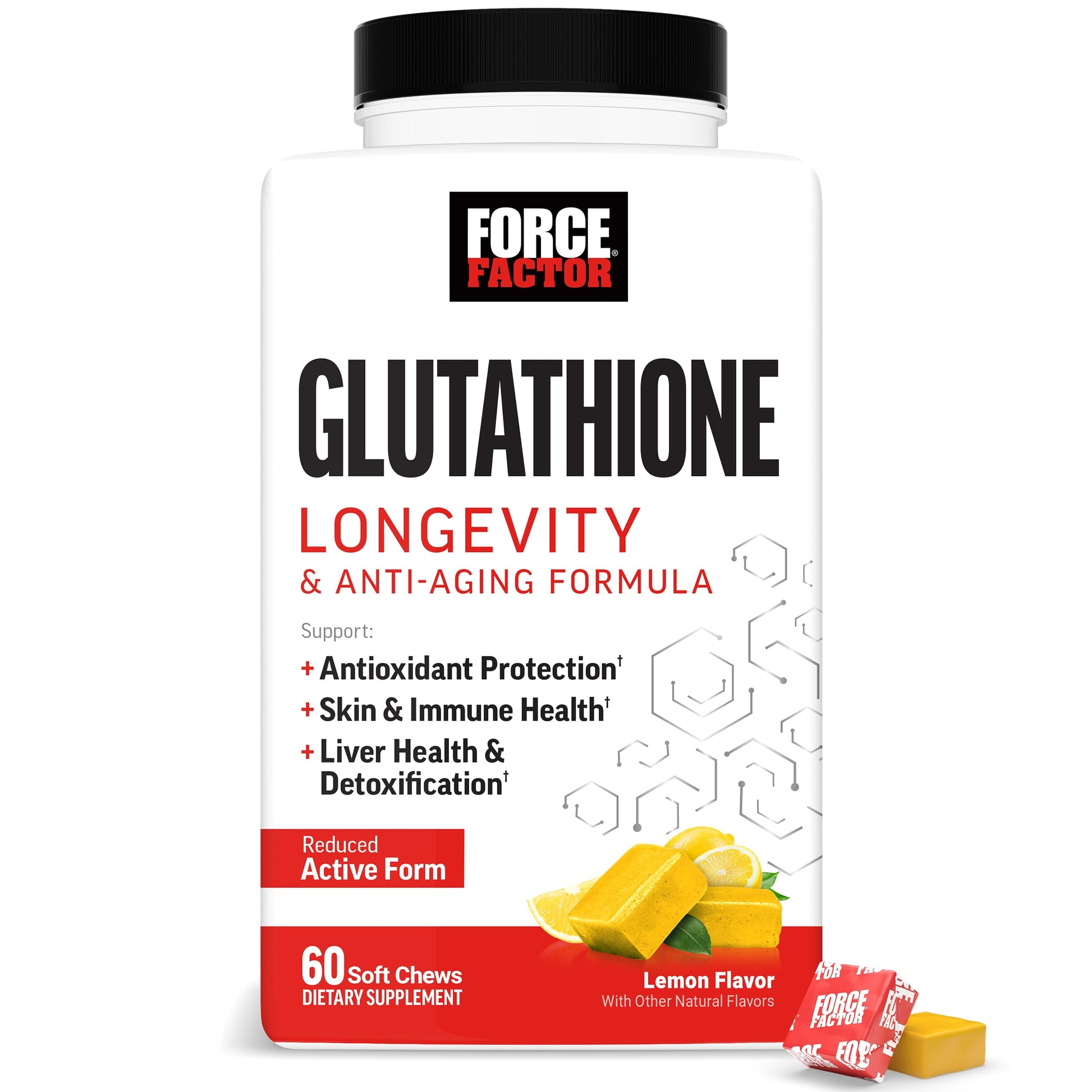 Force Factor Glutathione Supplement Chewable 60