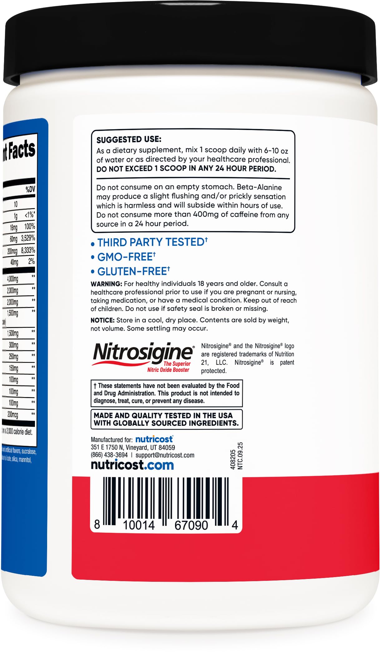 Nutricost Pre-X Xtreme Pre-Workout Complex Powder, Fruit Punch, 16.2 oz