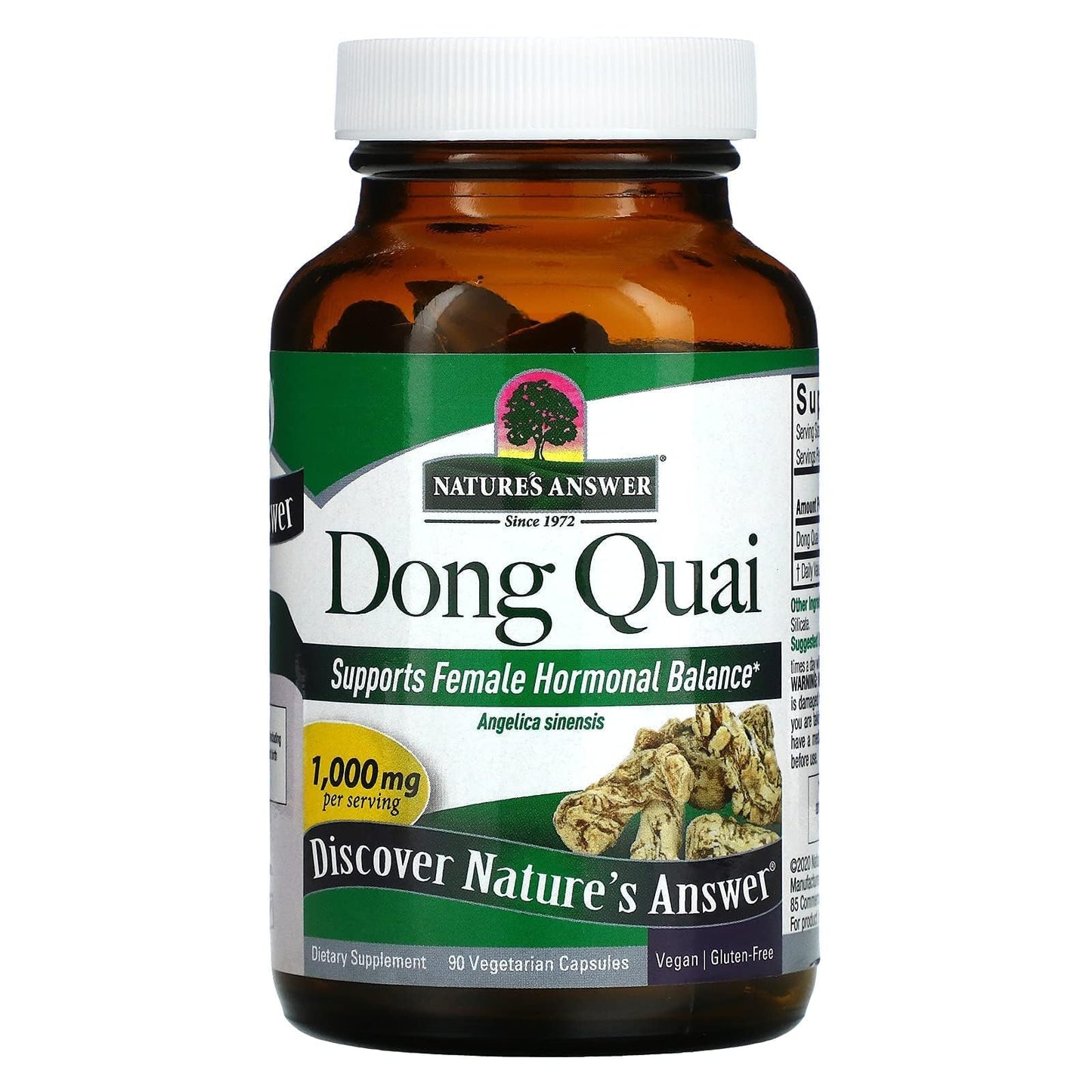 Nature's Answer Dong Quai Root 1000mg Capsules 1 Capsule