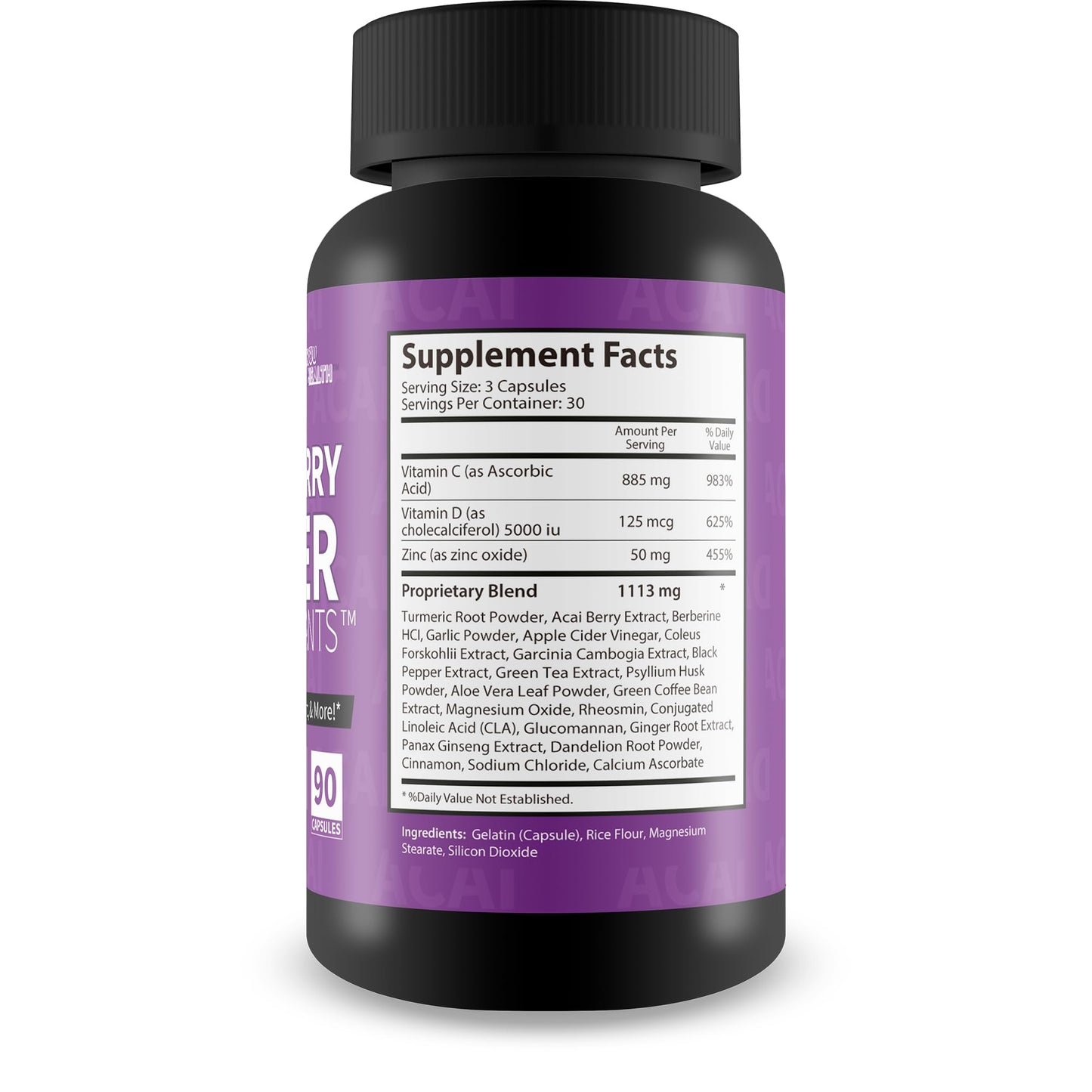 True You Health Acai Berry Super Antioxidants Capsule, 90 Count