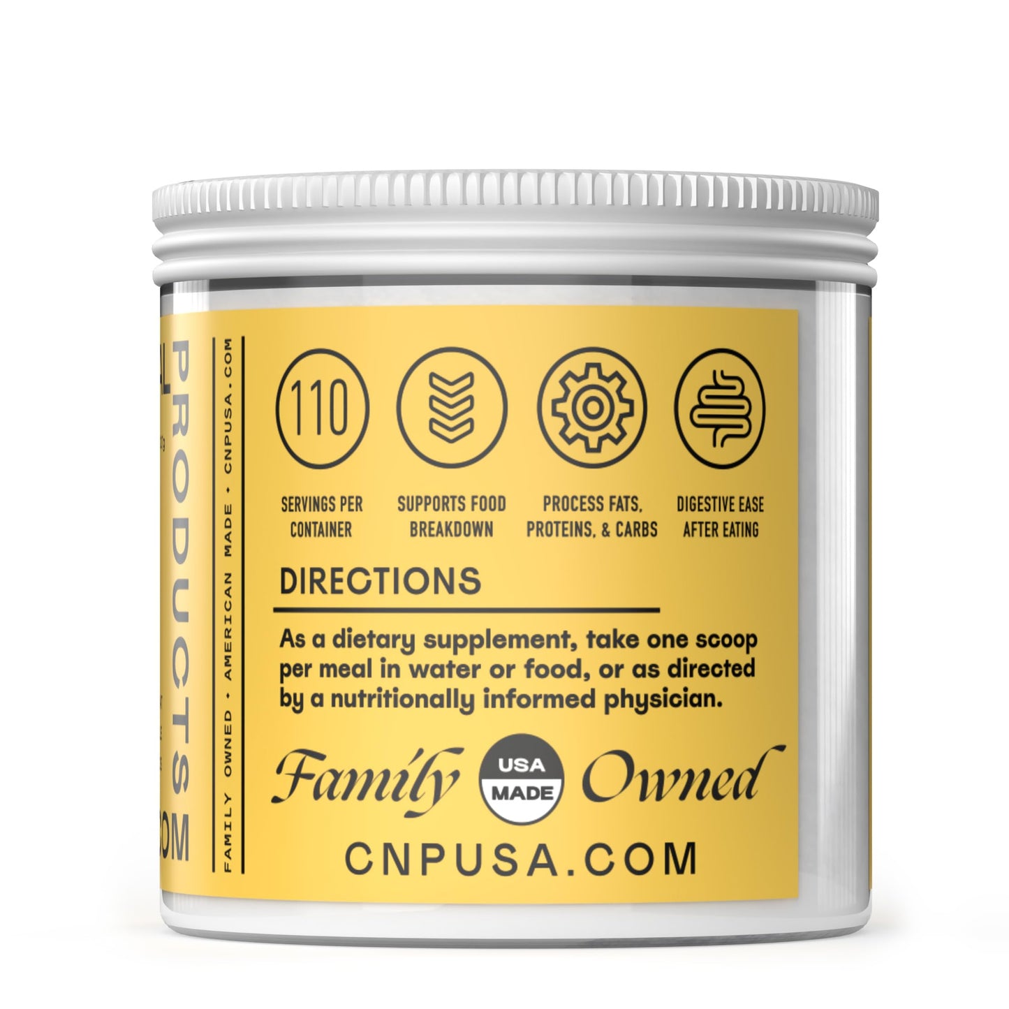 Complete Natural Products Digestive Enzyme Powder Plant Based Blend 8
