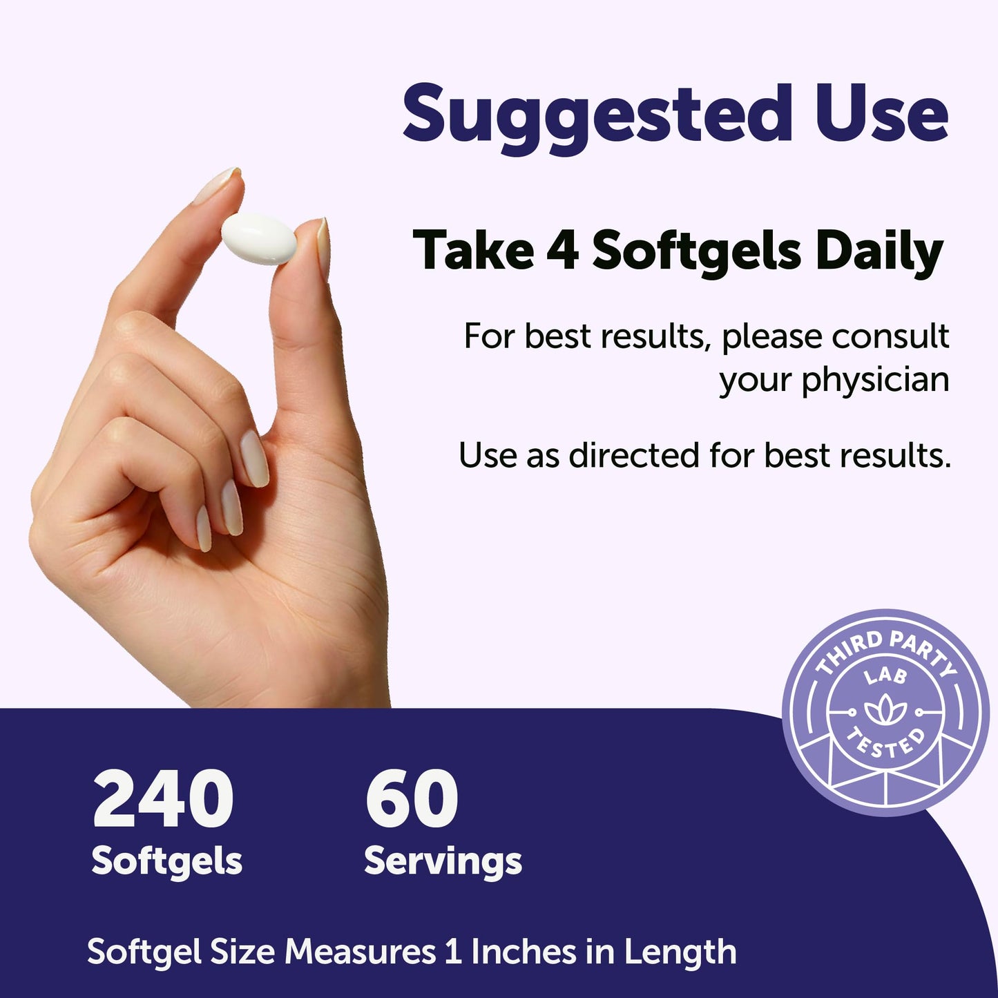 Micro Ingredients Magnesium Citrate 1,000 mg Per Serving Softgels 240