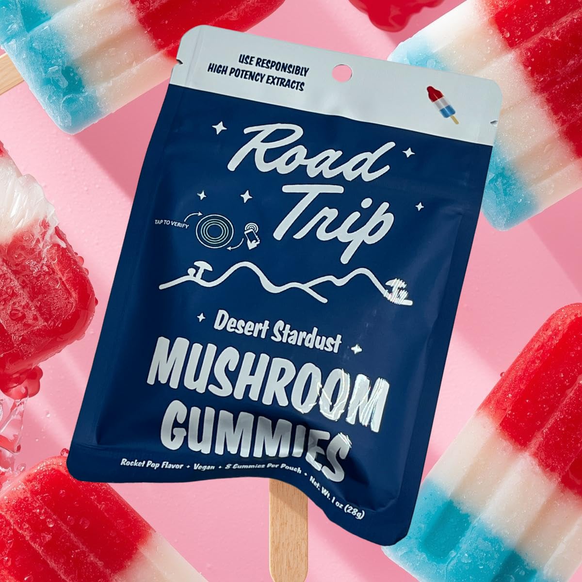 Generic Road Trip Desert Stardust Mushroom Extract Nootropic Blend Gummies 2