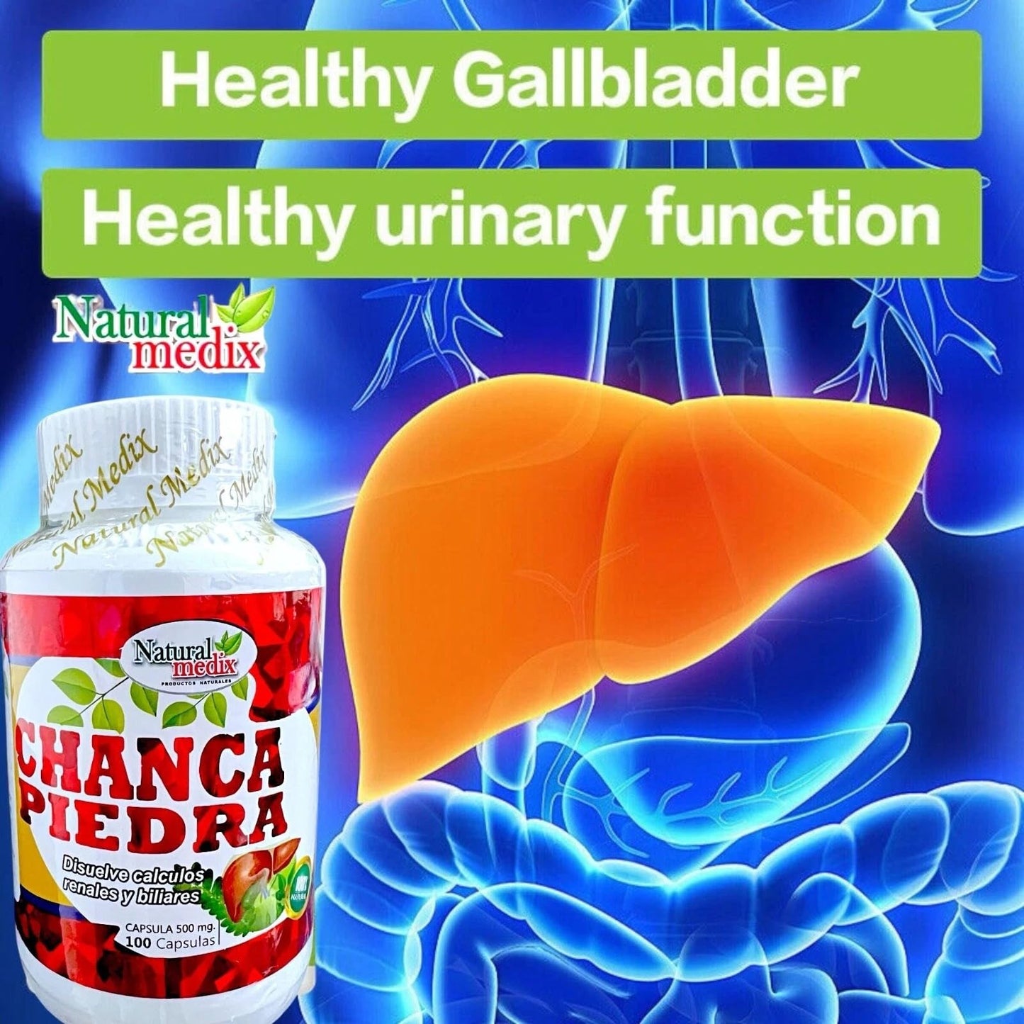 Natural medix Chanca Piedra Premium Capsule, 1 Count