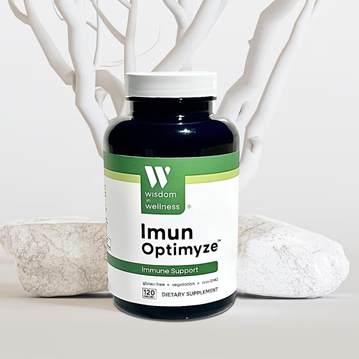 Wisdom In Wellness Imun Optimyze Immune System Support Supplement Immune Balance Complex with Multivitamins, 120 Capsules