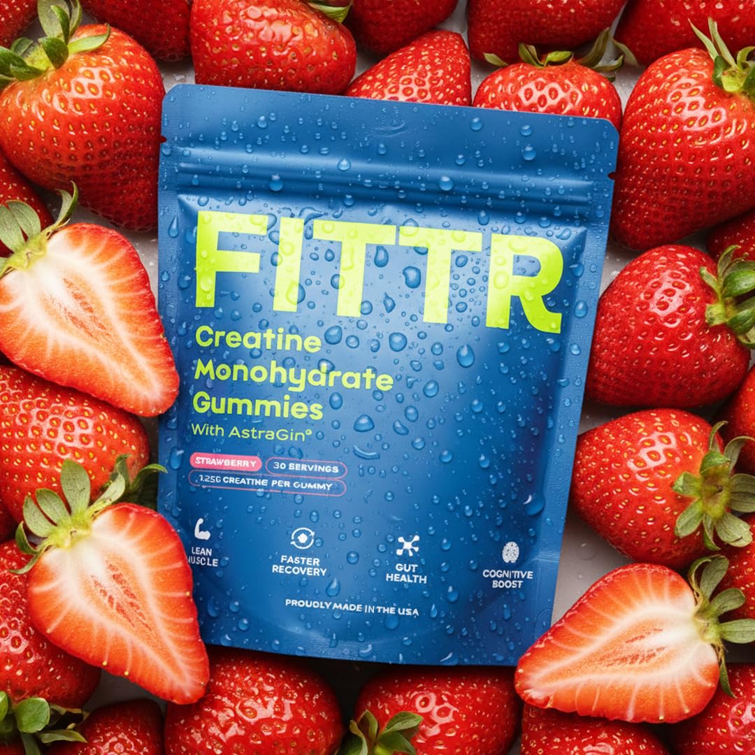 FITTR Creatine Monohydrate Gummies 90 Count