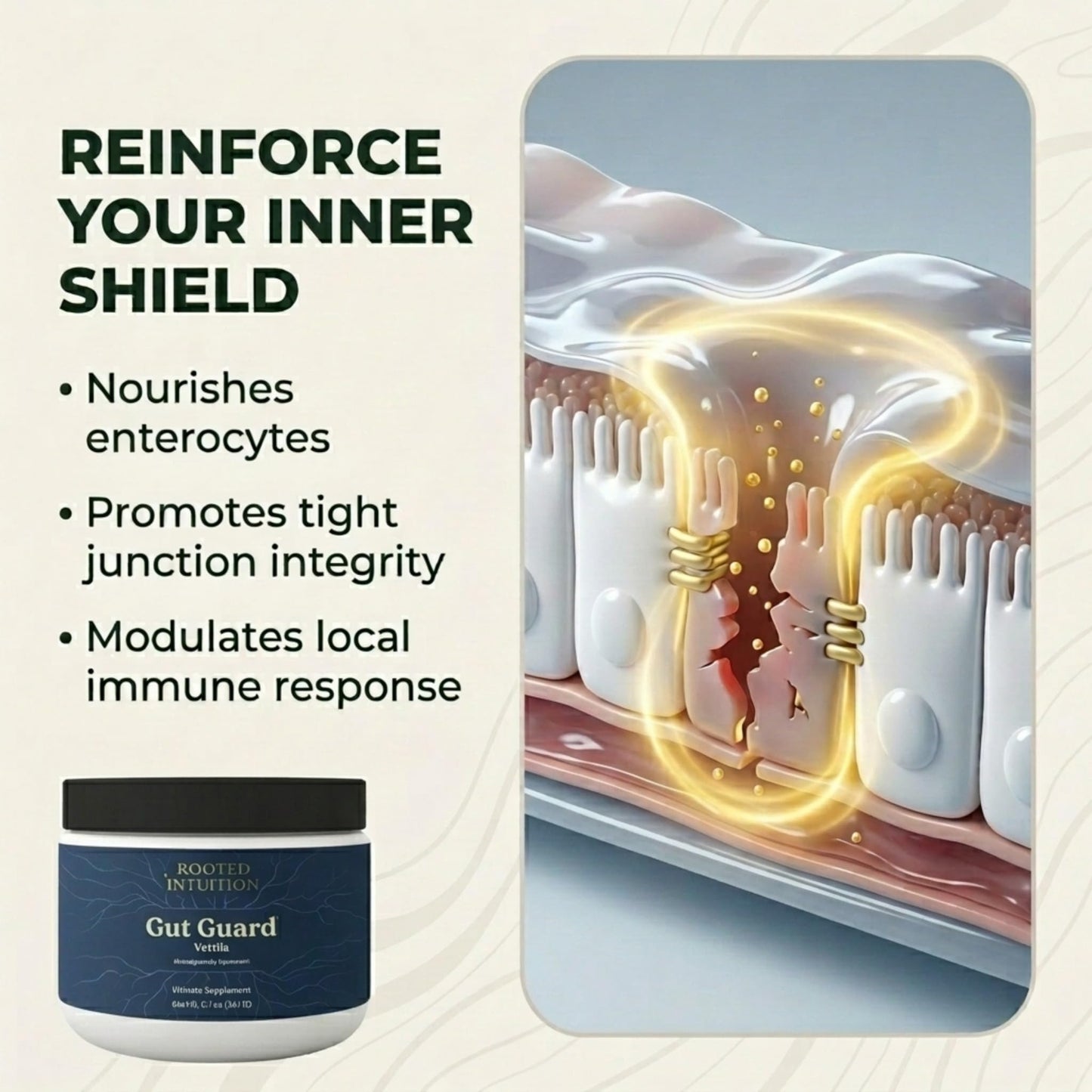 Rooted Intuition L-Glutamine Powder 6.7 oz