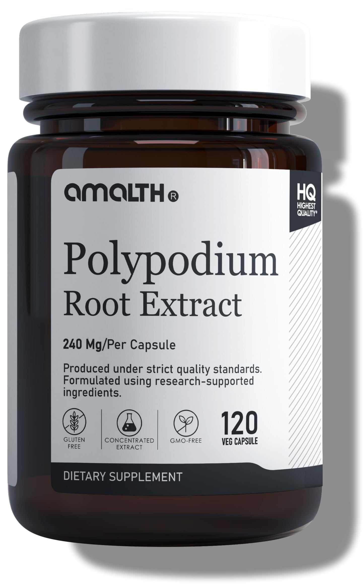 AMALTH Polypodium Leucotomos 240 mg Capsules, 120 Veg Capsules