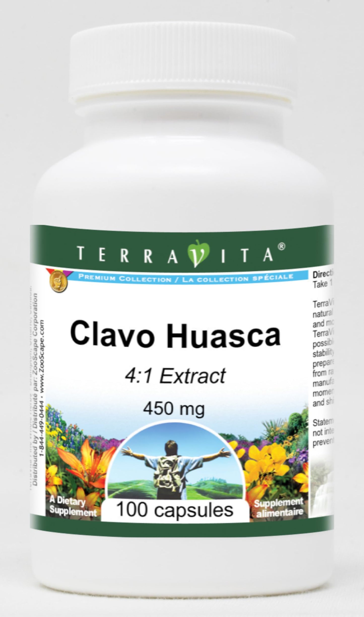 Terravita Clavo Huasca 4:1-450 mg 100 Capsules