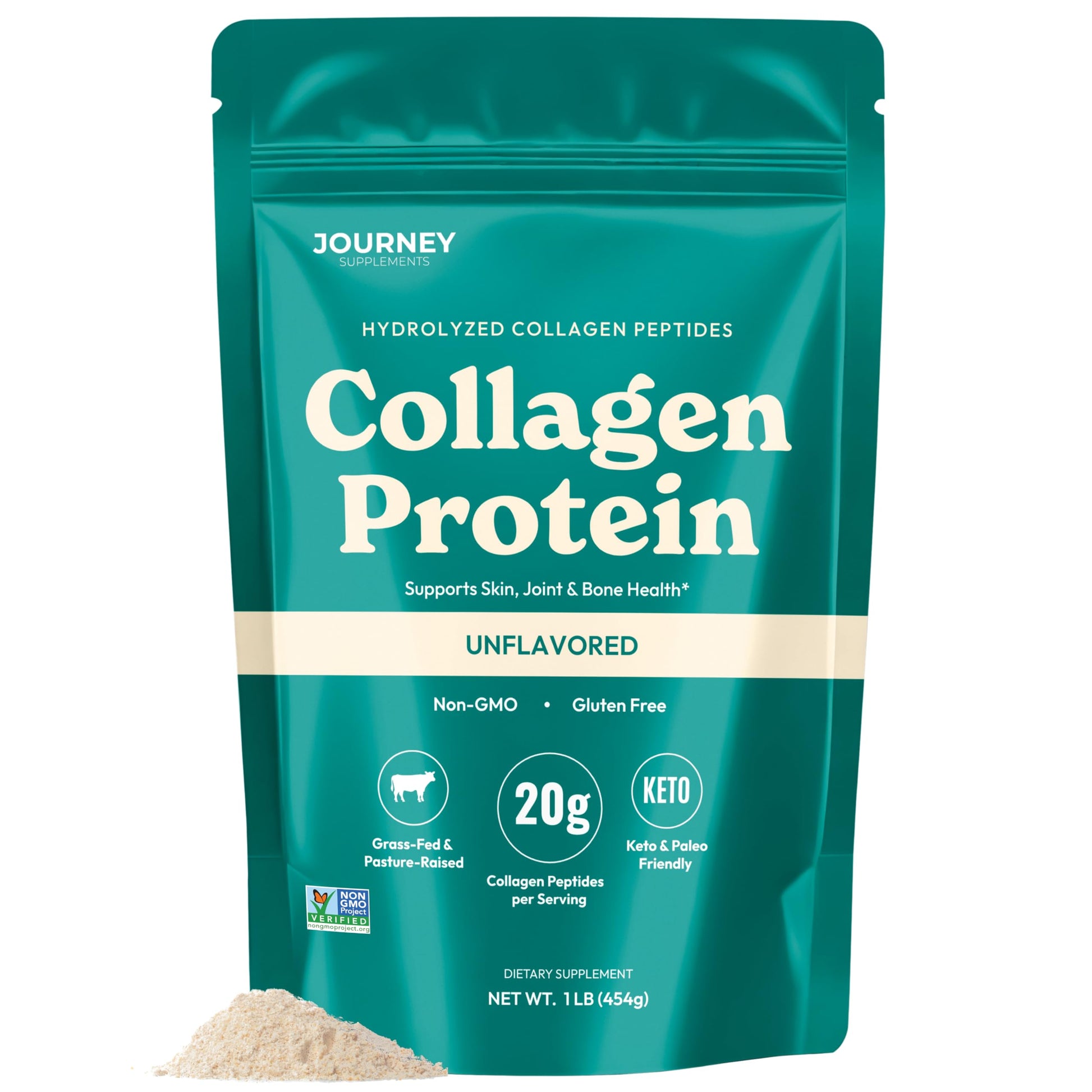 Journey Supplements Collagen Peptides Powder, 16 oz