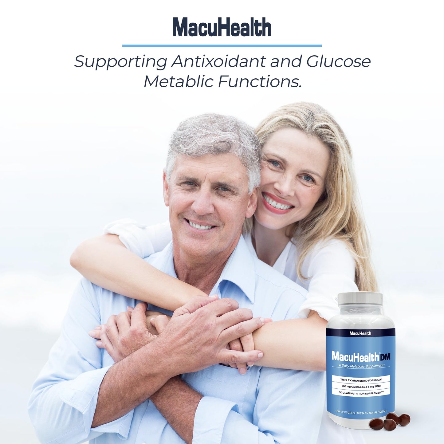 Macuhealth Daily Metabolic Triple Carotenoids with EPA/DHA Omega-3 - Vital Minerals with Zinc 180 Softgels