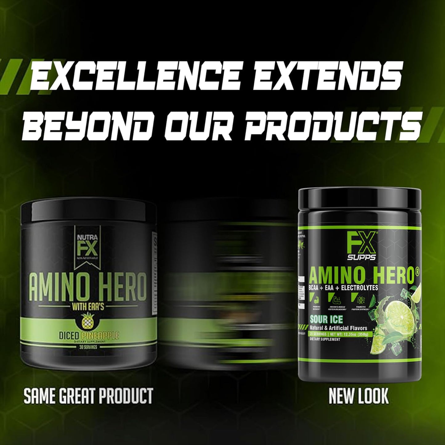 FXSUPPS Amino Hero Sour Ice Powder 24