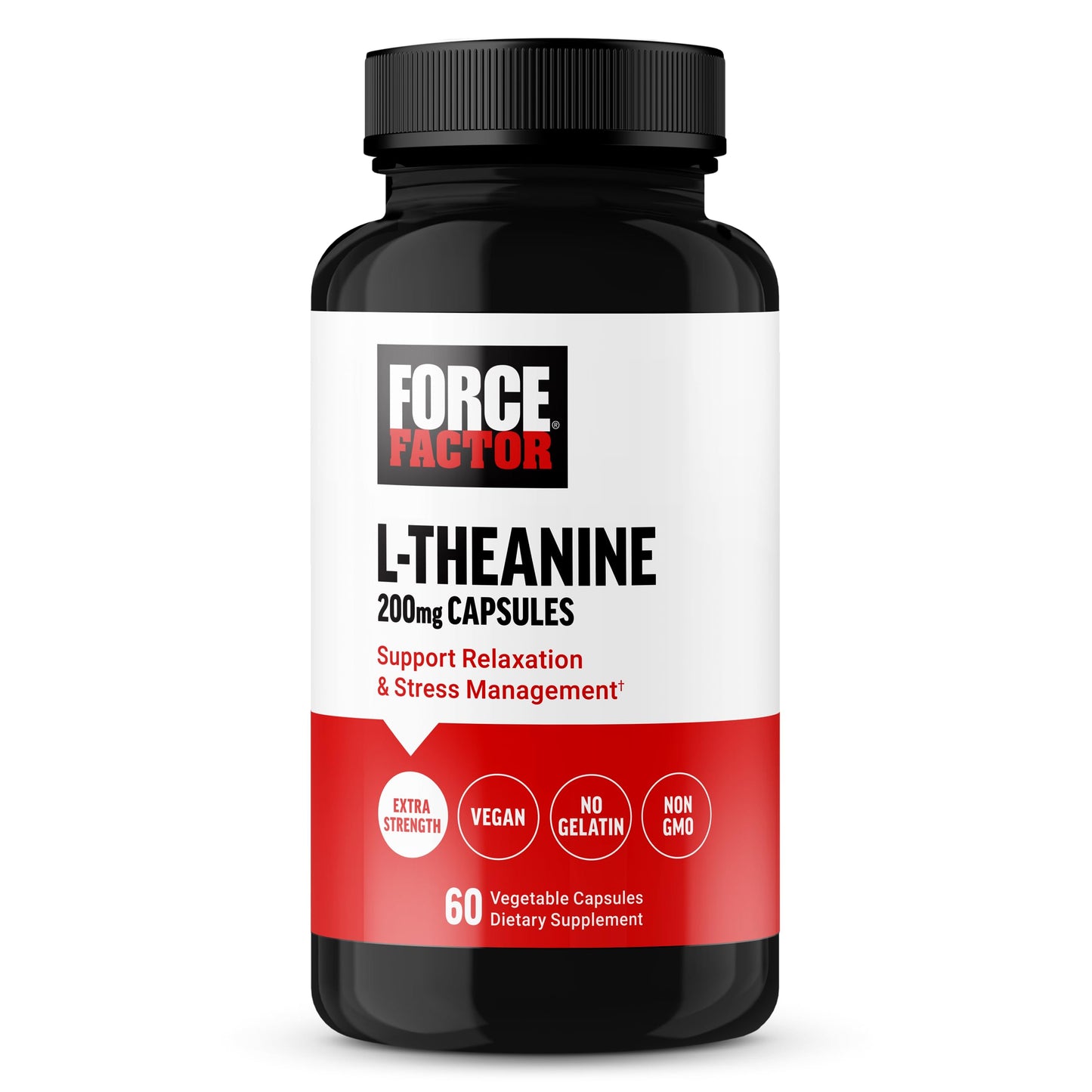 Force Factor Magnesium Supplement 500mg and L-Theanine Stress Relief Capsules Bundle, 150 Capsules