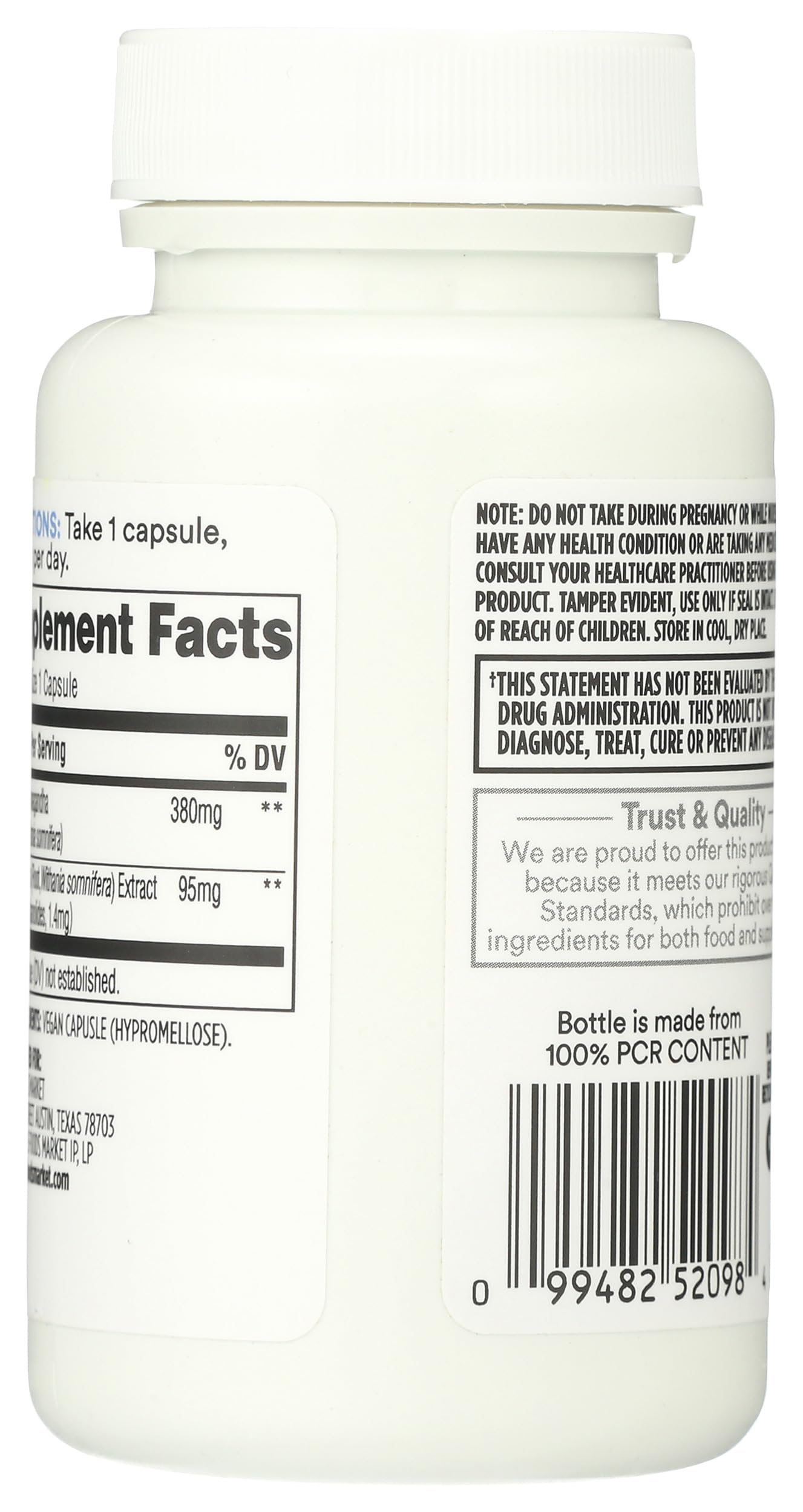 365 by Whole Foods Market Ashwagandha Capsule 60 Count