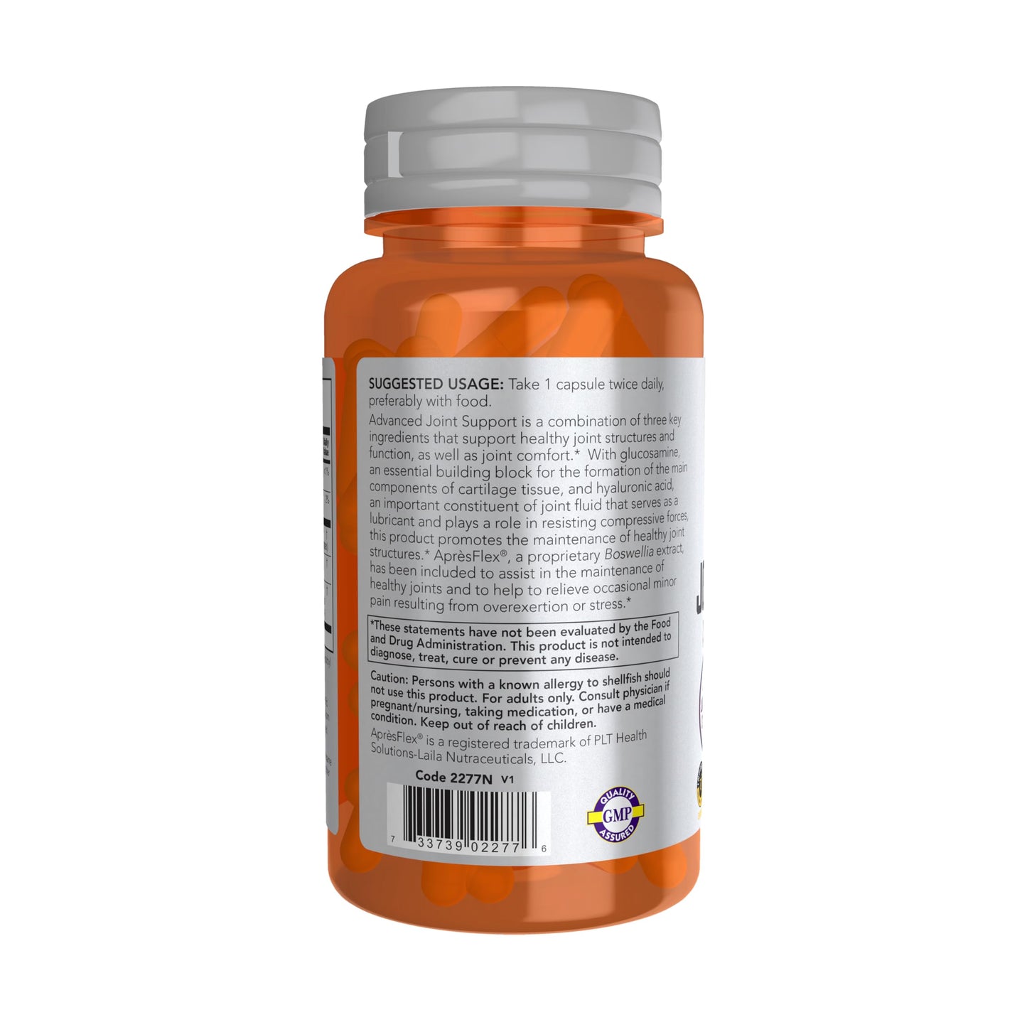 NOW Foods Advanced Joint Support Glucosamine Hyaluronic Acid ApresFlex Capsules, 60 Count