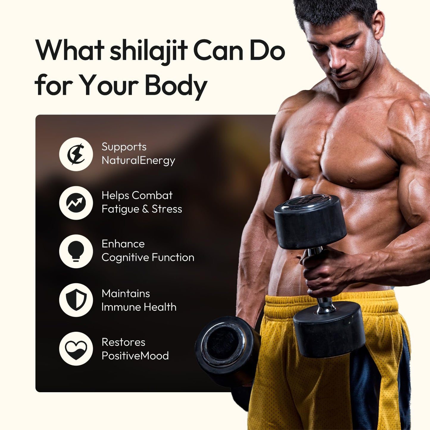 OWNONE Shilajit for Men Tablet 60 Count