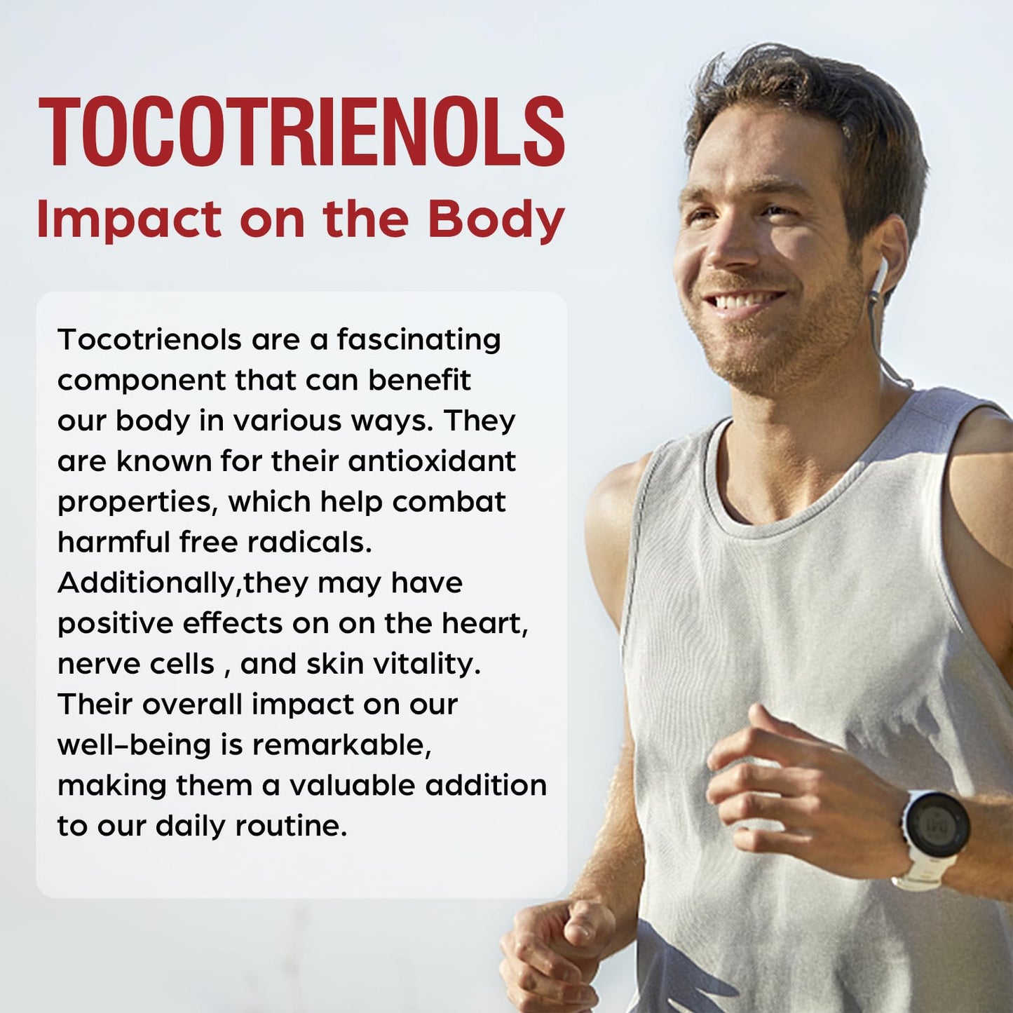 Kroppssund Tocotrienol Supplement 800mg Vitamin E Softgels, 240 Count