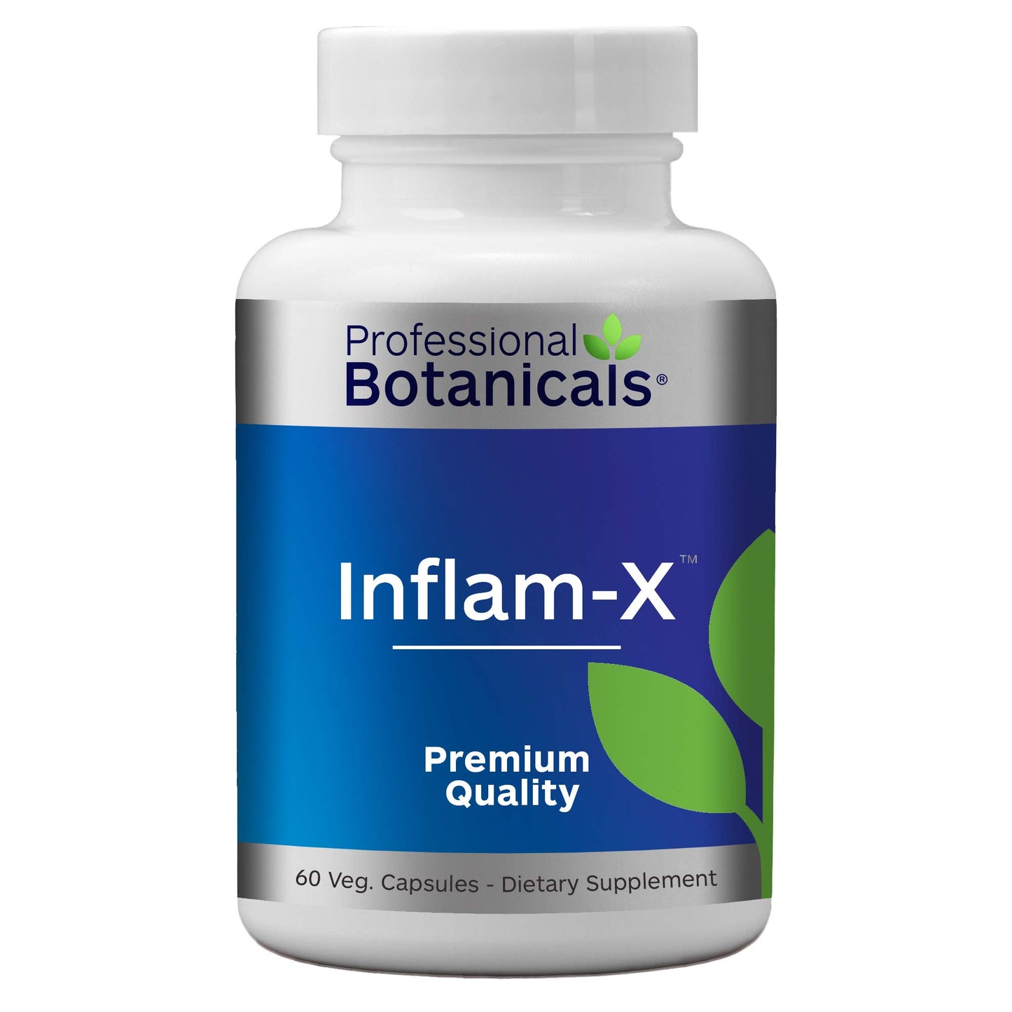 Professional Botanicals Inflam-X-Vegan Immune System and Circulatory Support, 60 Vegetable Capsules