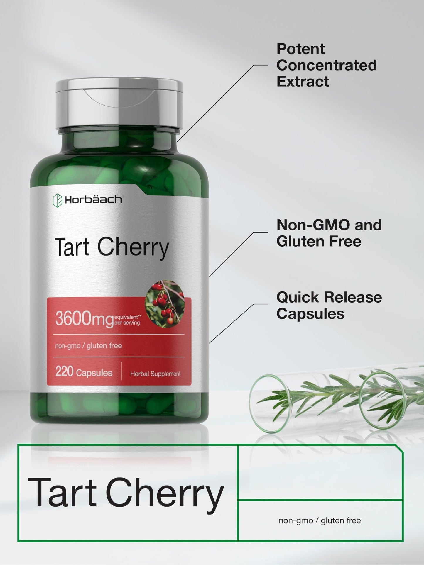 Horbäach Tart Cherry Extract Capsules 220