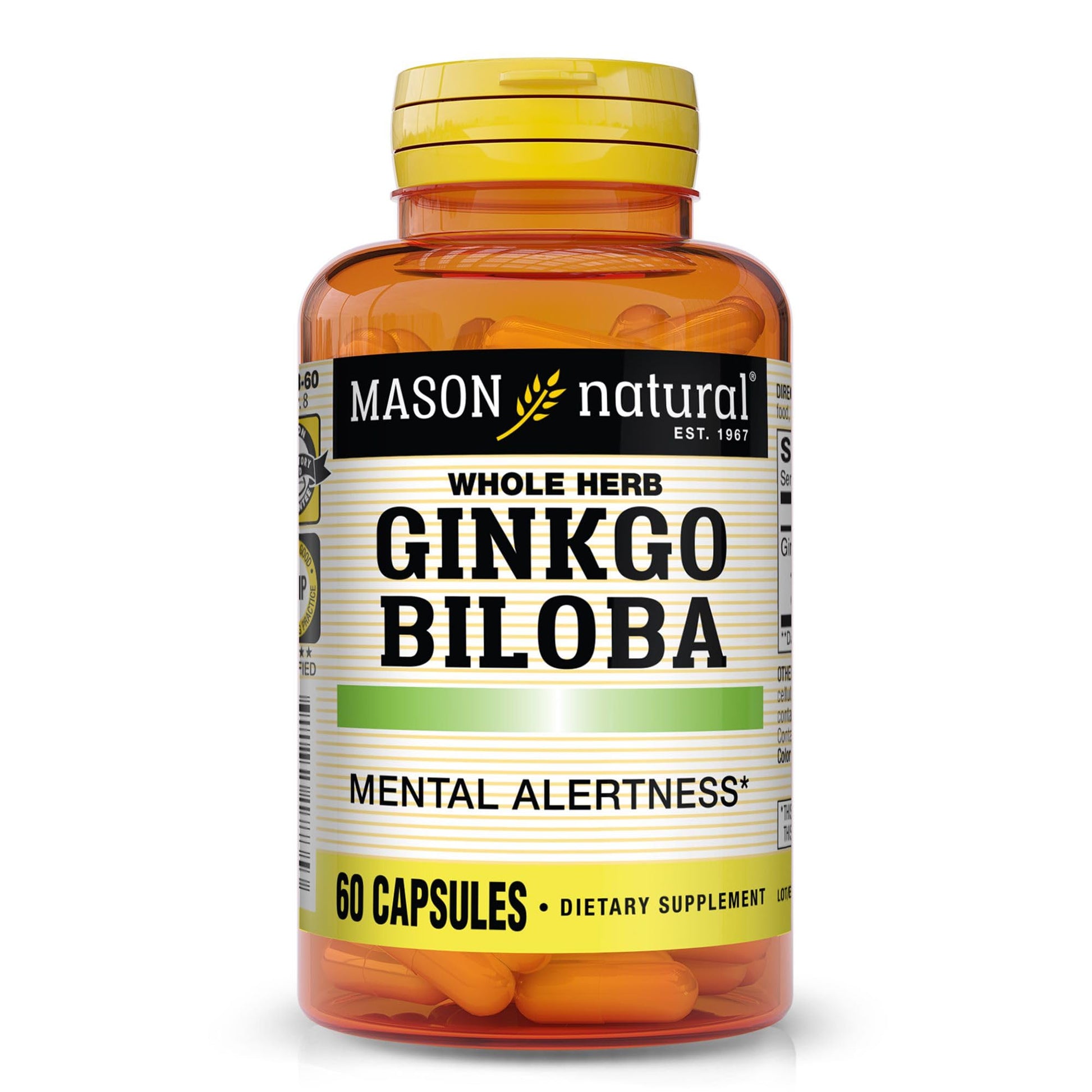 Mason Natural Ginkgo Biloba Capsule 60 Count