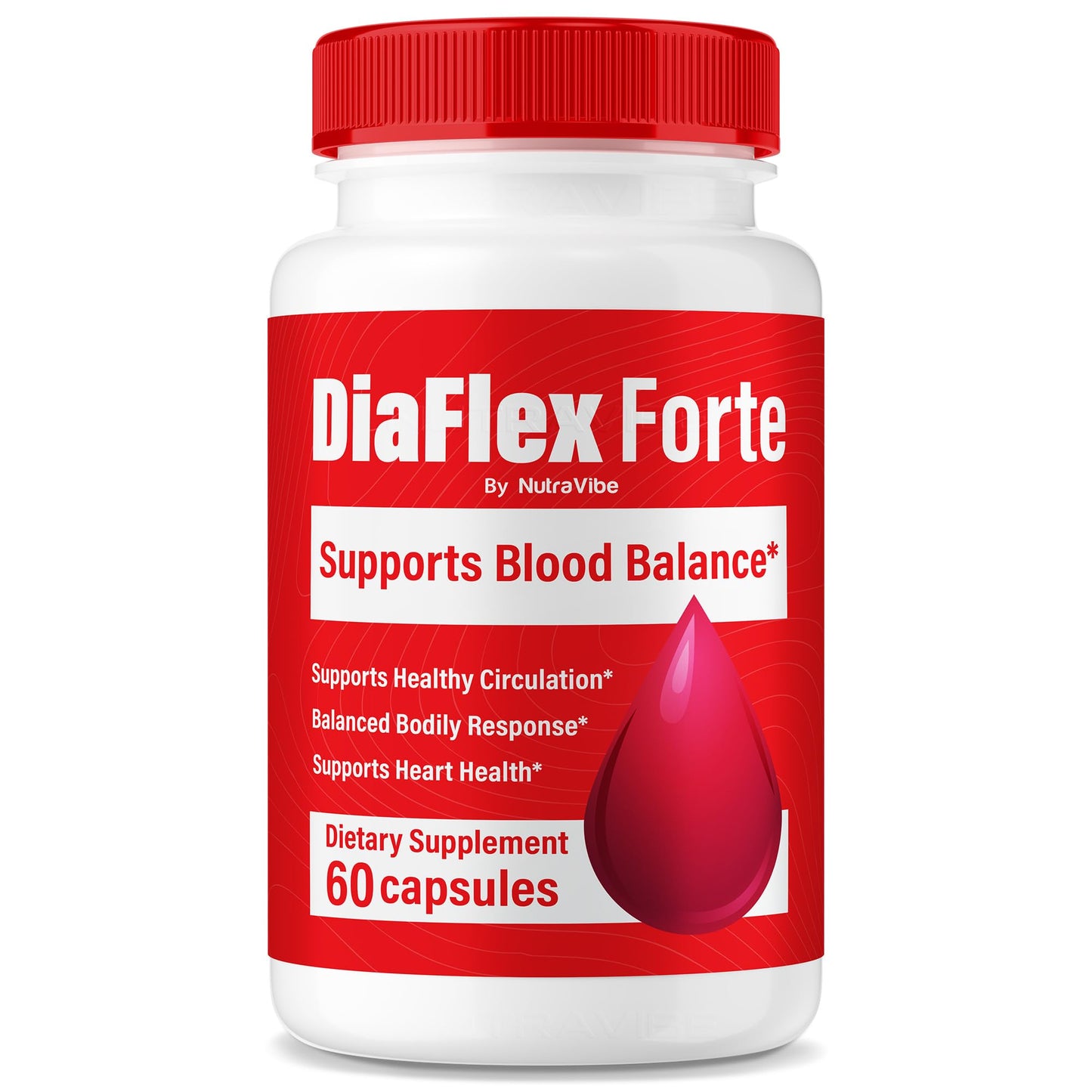 NutraVibe DiaFlex Forte Premium Heart & Circulatory Support Formula Capsule, 60 Capsules