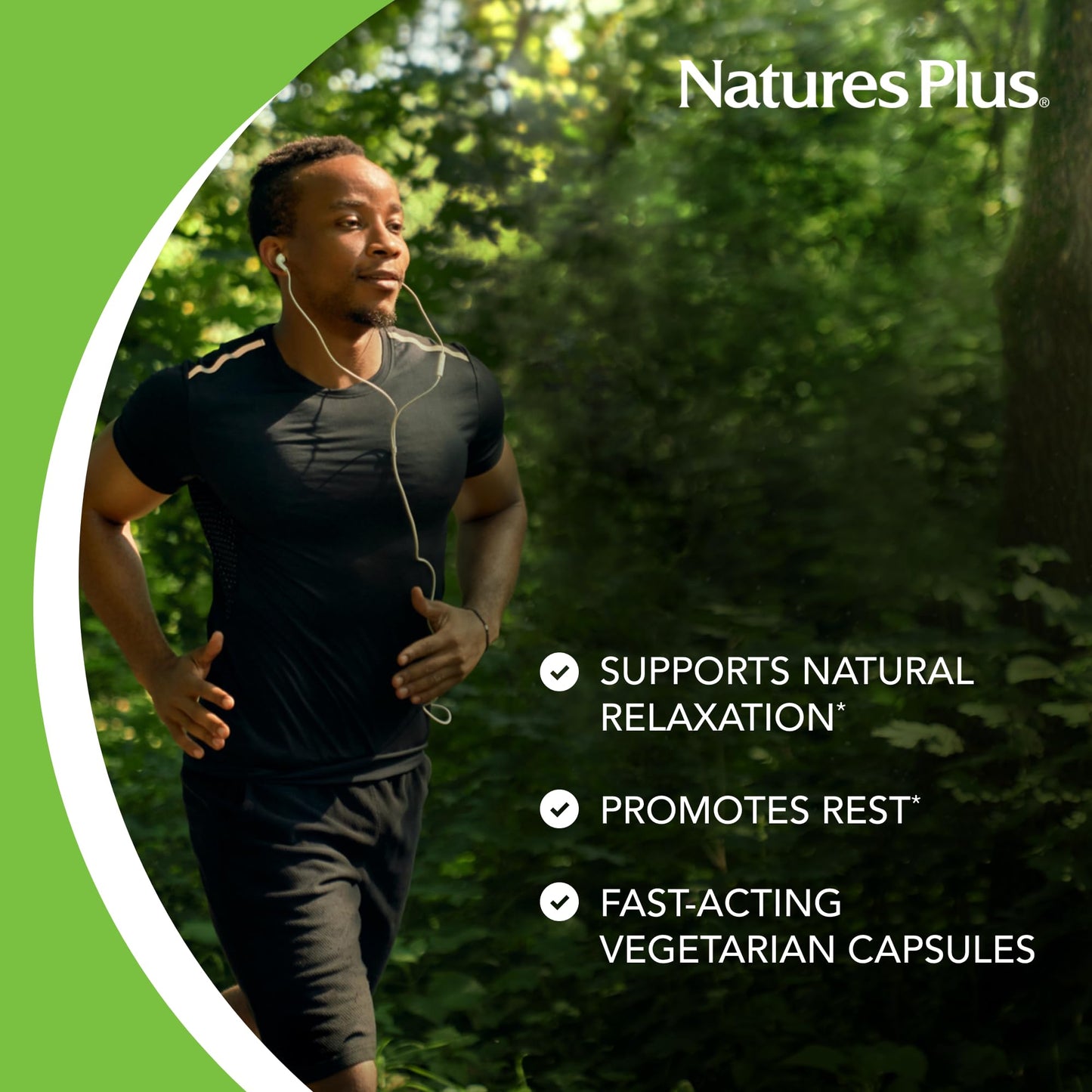 NaturesPlus Herbal Actives Passion Flower 250 mg, 60 Capsules