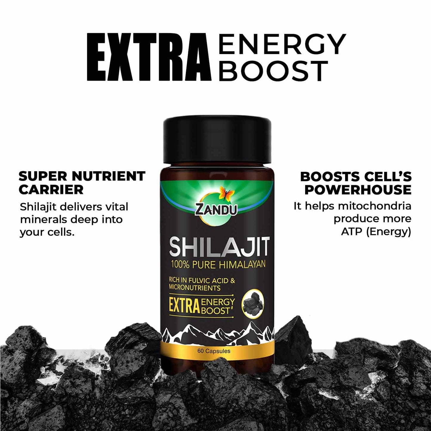 Zandu Shilajit Capsules 1 Count