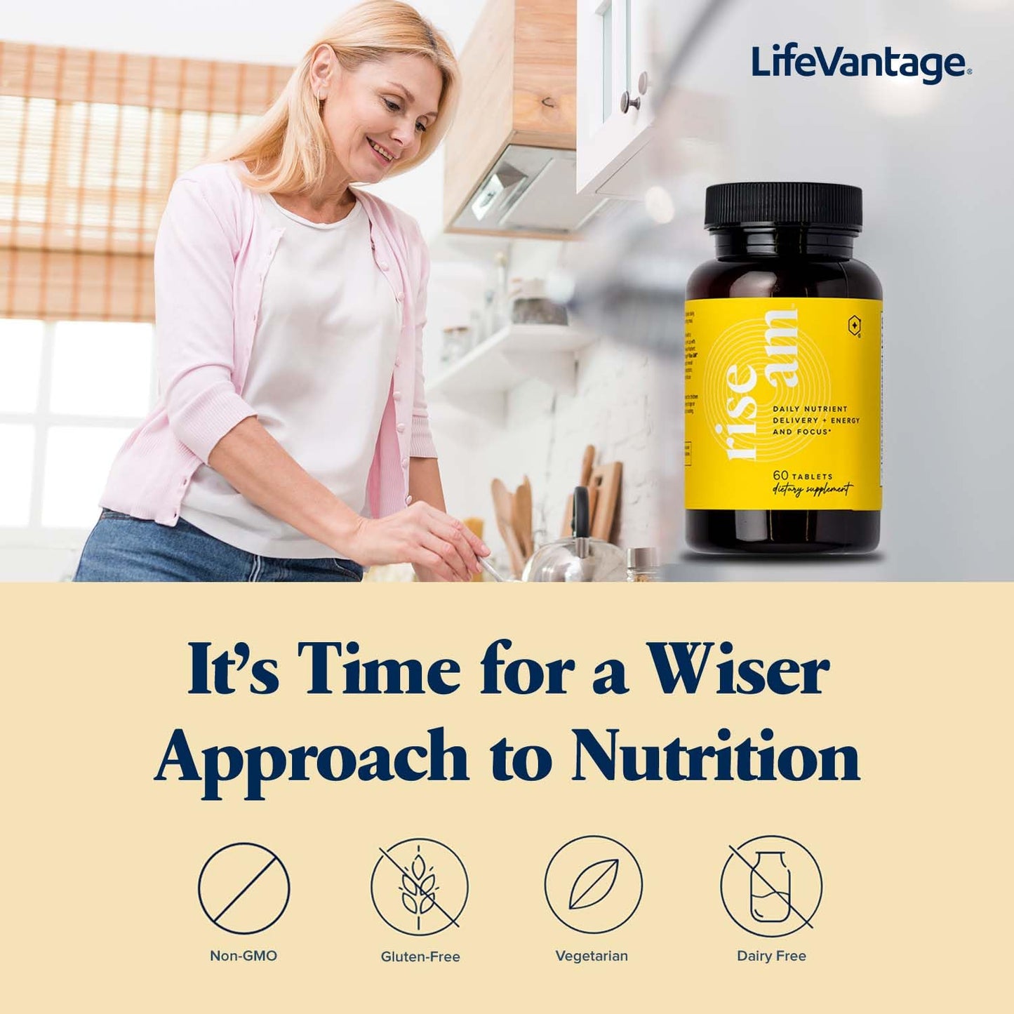 LifeVantage Rise AM Tablet 60 Tablets