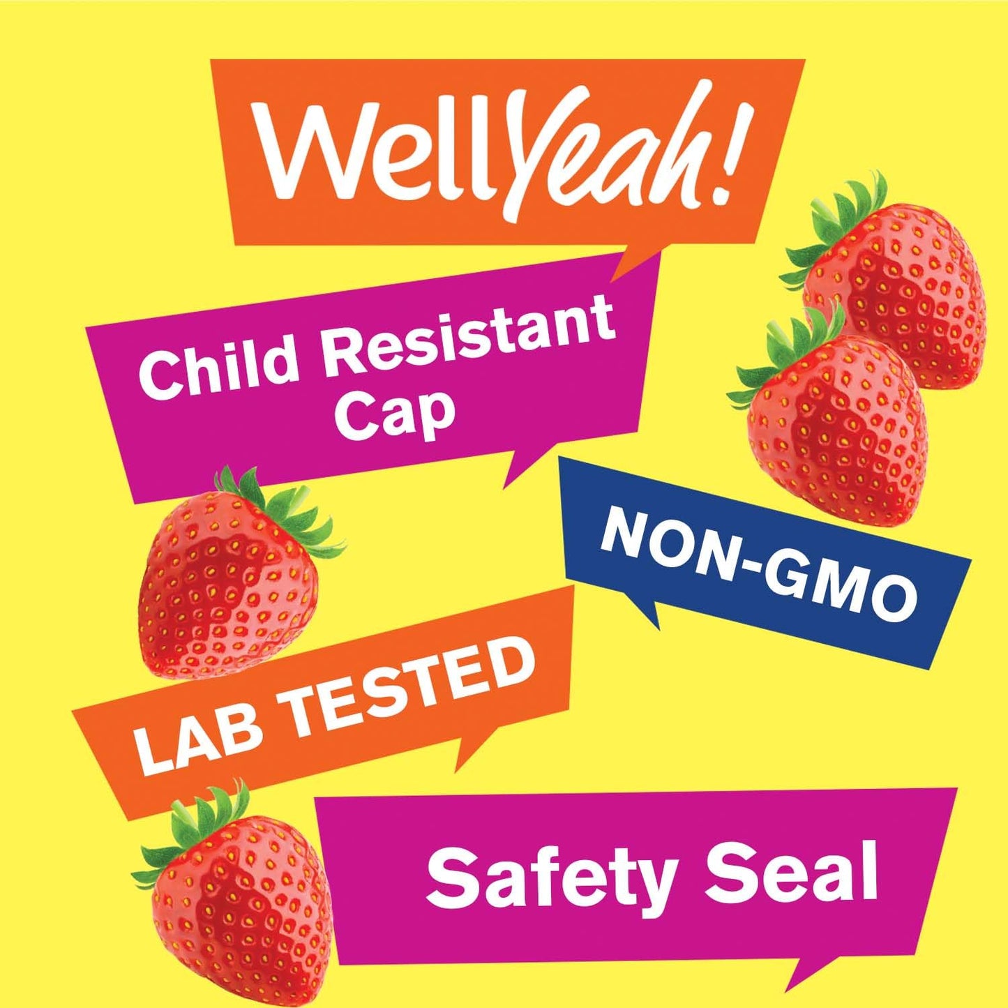 WellYeah Vitamin B6 Gummies, Gummy, 60 Count