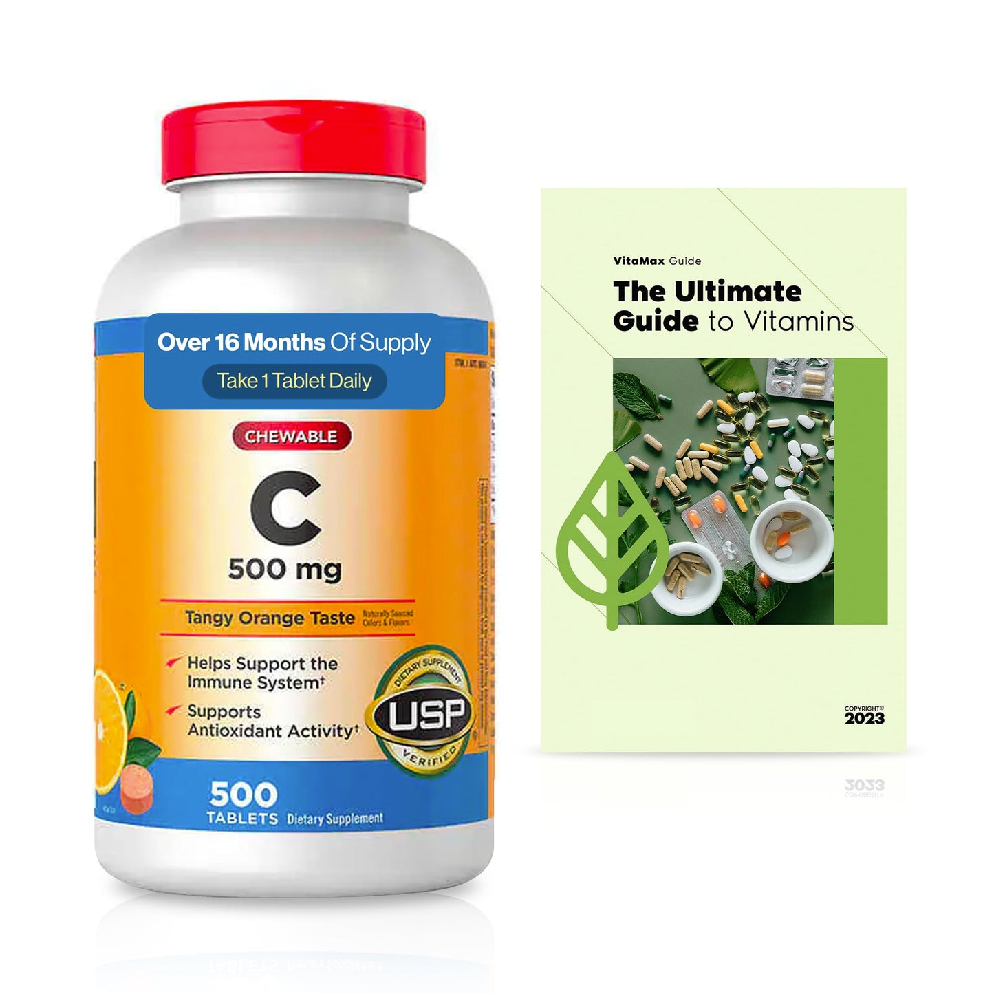 Generic KKL Chewable Extra Strength Vitamin C 500 mg Tablet, 500 Count