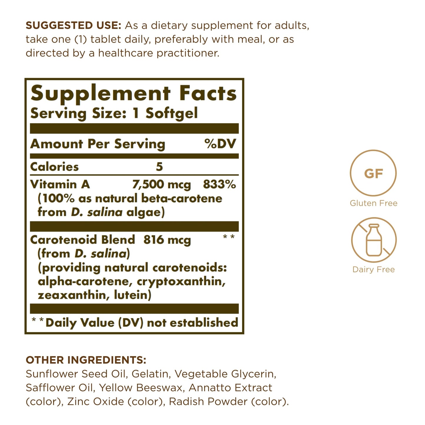 Solgar Oceanic Beta Carotene Softgels 90