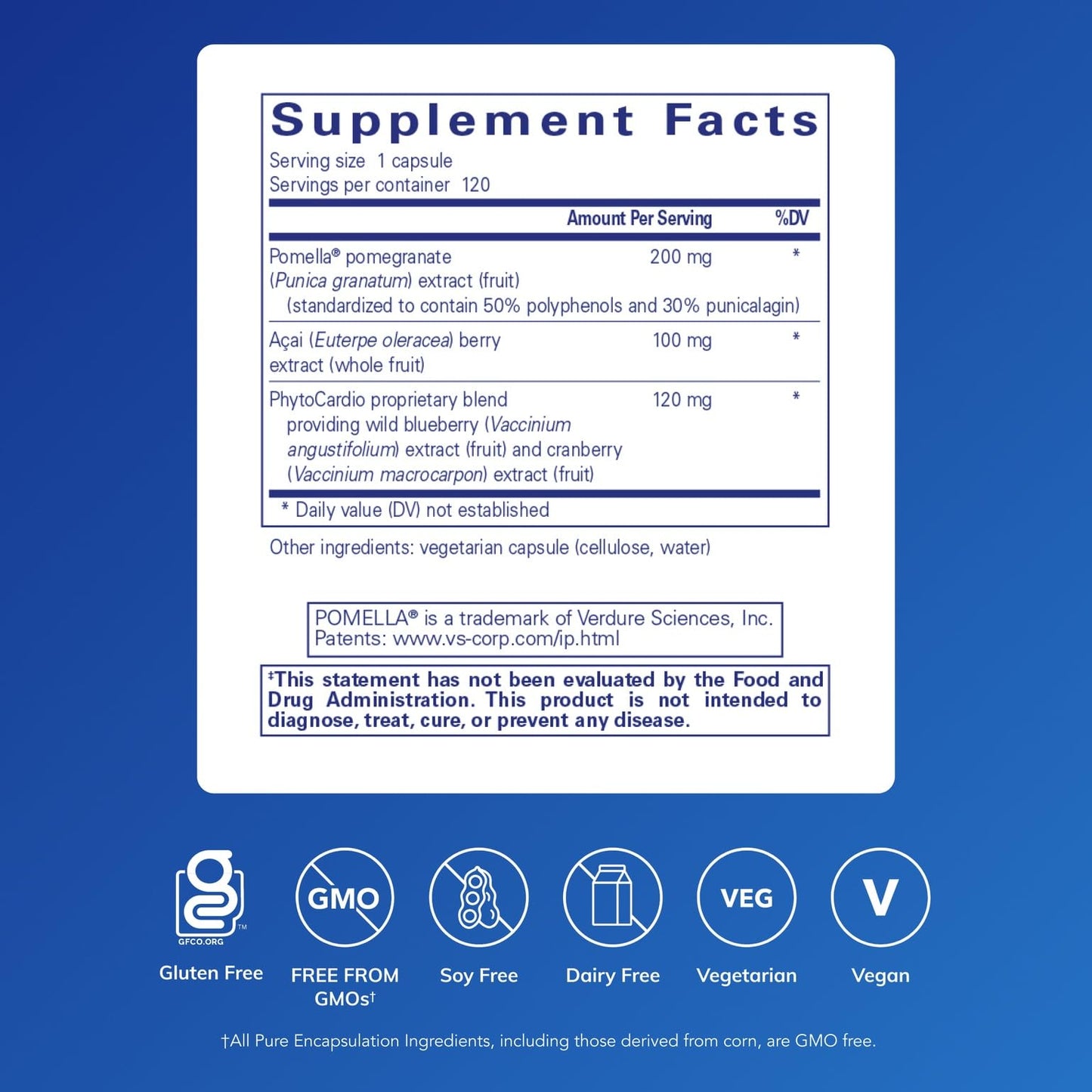 Pure Encapsulations Pomegranate Plus Capsules 120