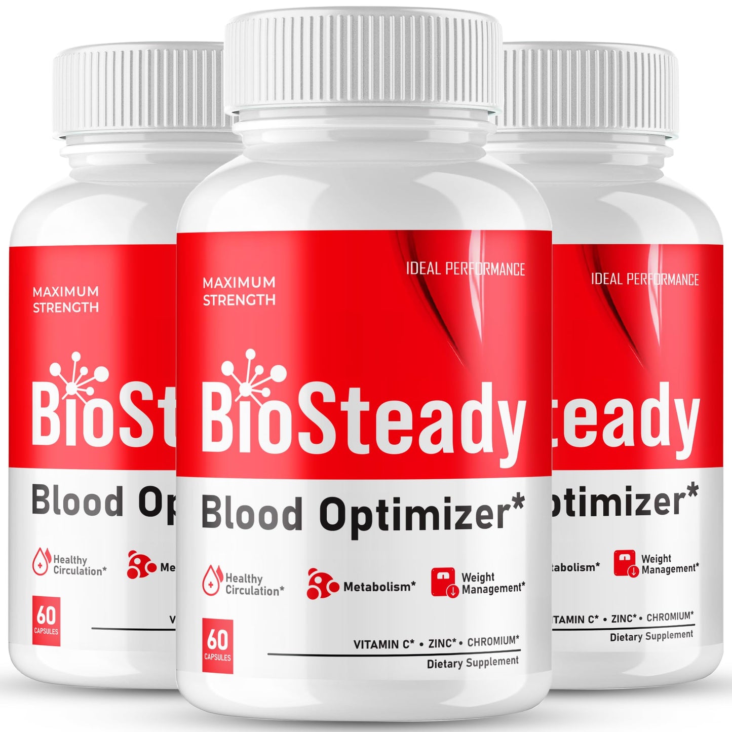 IDEAL PERFORMANCE Biosteady Blood Optimizer 180 Capsules