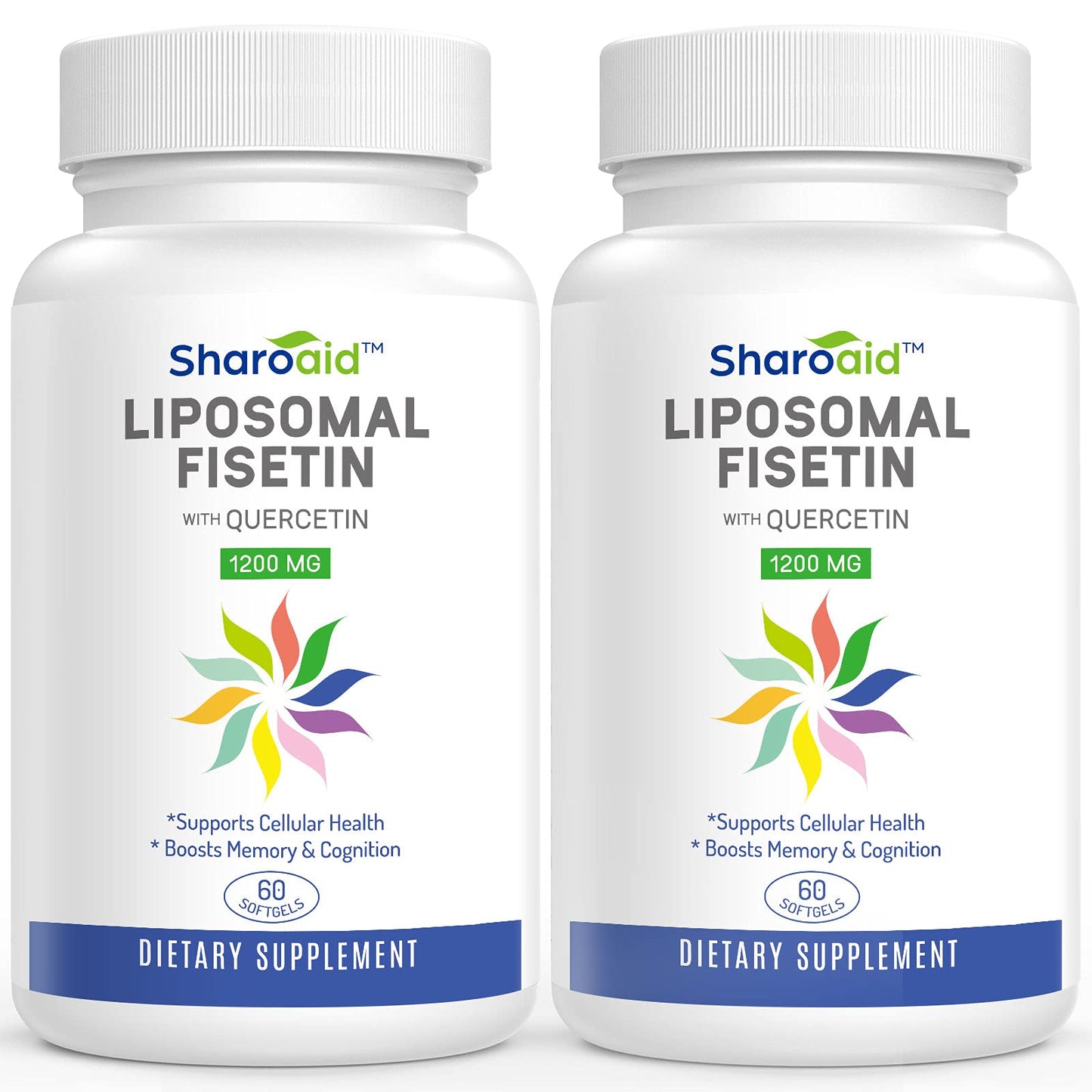 Sharoaid Liposomal Fisetin with Quercetin Softgels, 120 Softgels
