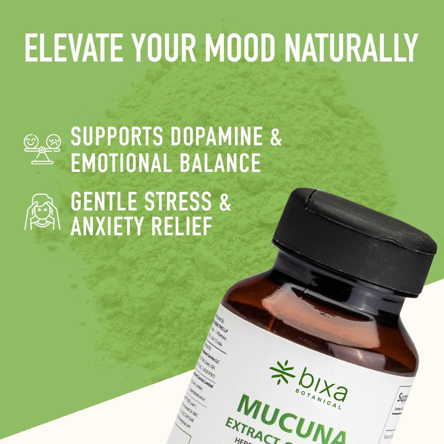 bixa BOTANICAL Mucuna Pruriens Extract 60 Capsules