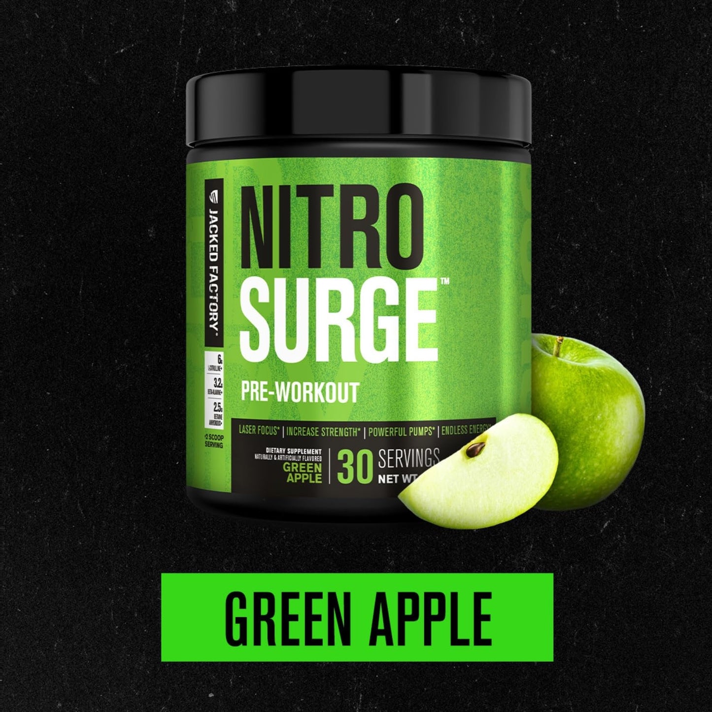 Jacked Factory NITROSURGE Pre Workout Powder 8.78 30 Servings