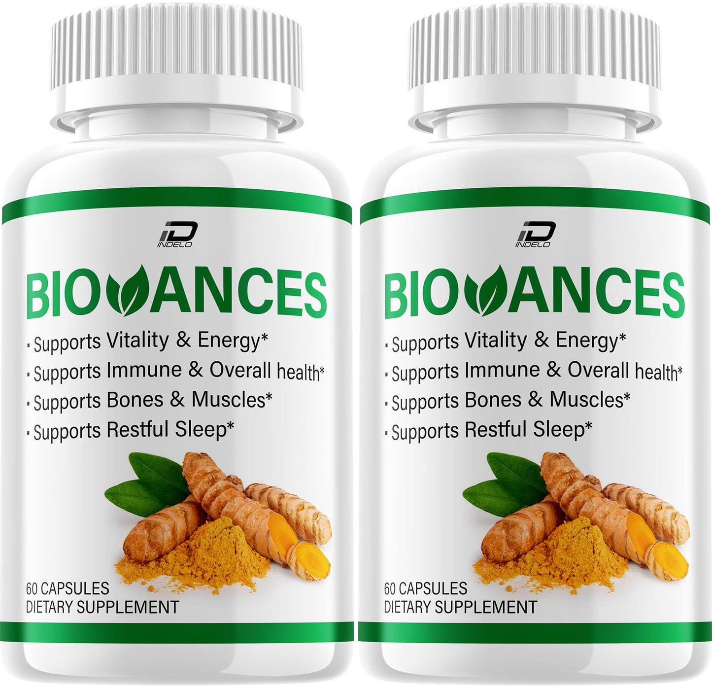 Indelo Biovances Natural Blend Daily Health Supplements 120 Capsules