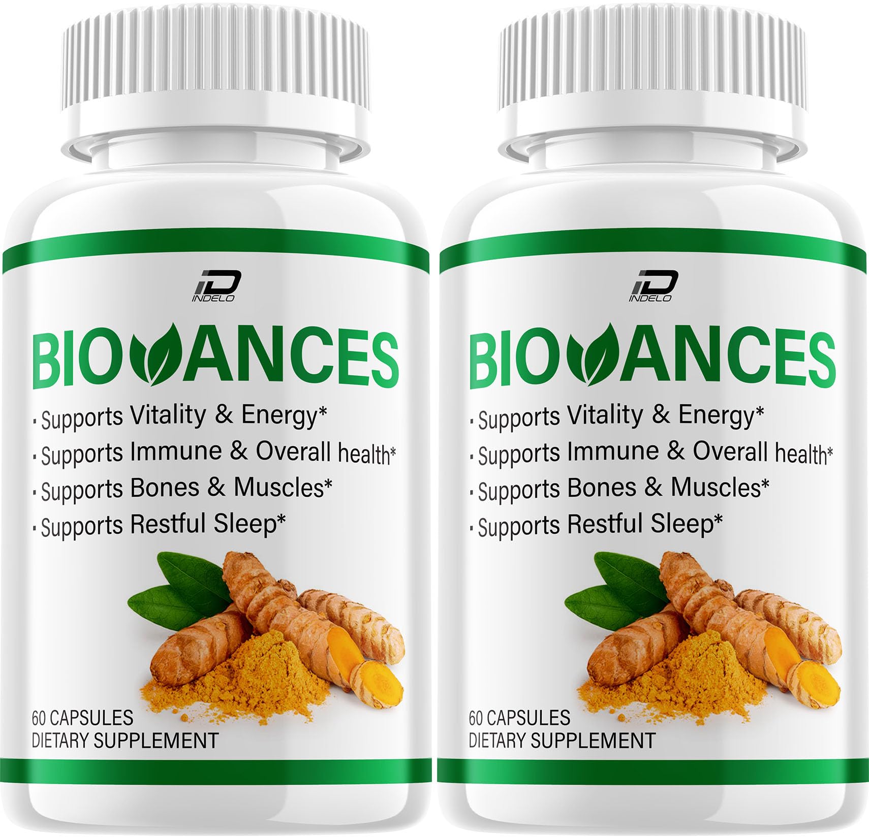 Indelo Biovances Natural Blend Daily Health Supplements 120 Capsules
