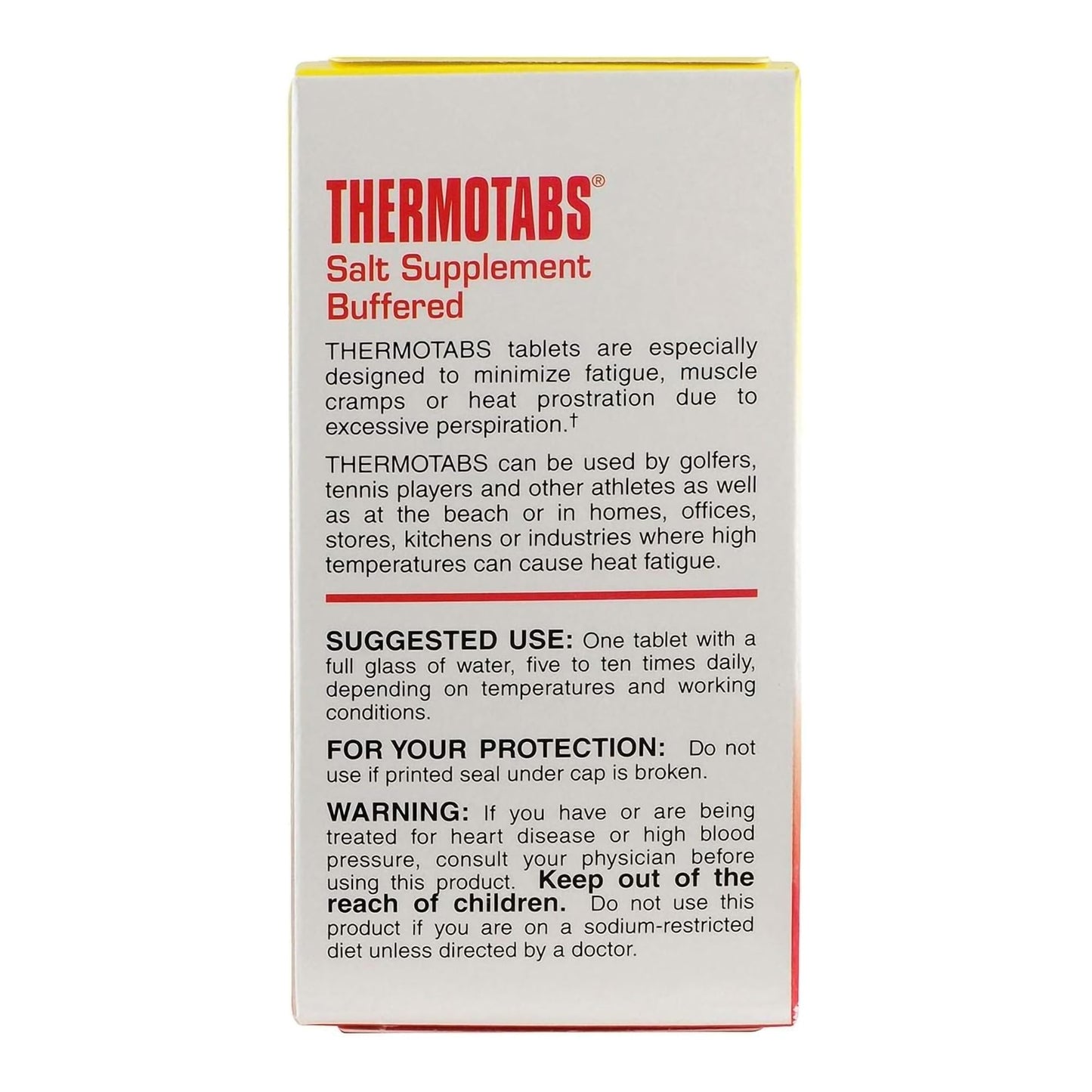 Thermotabs Salt Supplement Buffered Tablets, 100 Tablets