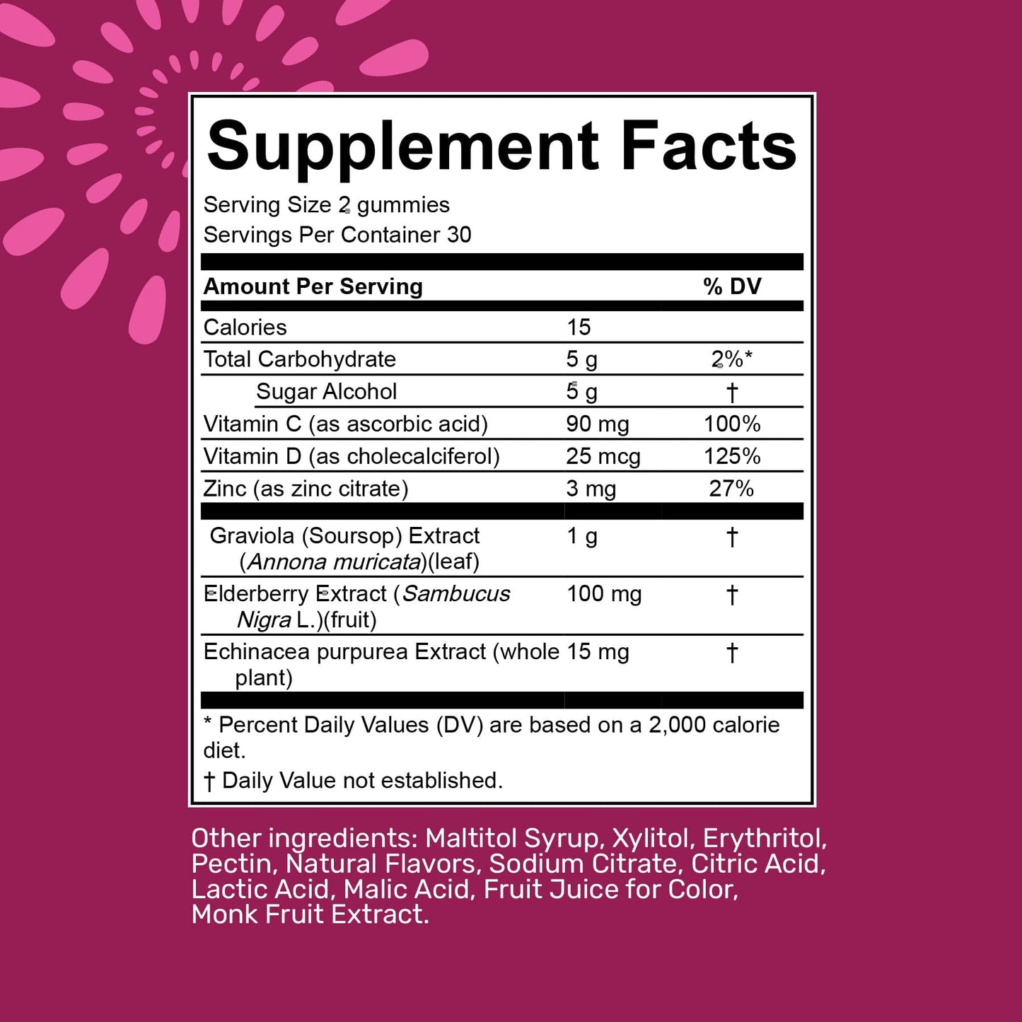 Soursop Nutrition Soursop Graviola Gummies Gummy 1 Count