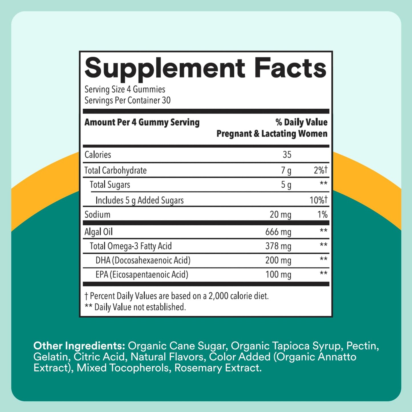 SmartyPants Prenatal Omega 3 DHA Gummies, 120 Gummies