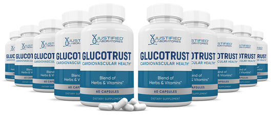 Justified Laboratories Glucotrust Advanced Formula 688MG Supplement Capsules, 600 Capsules